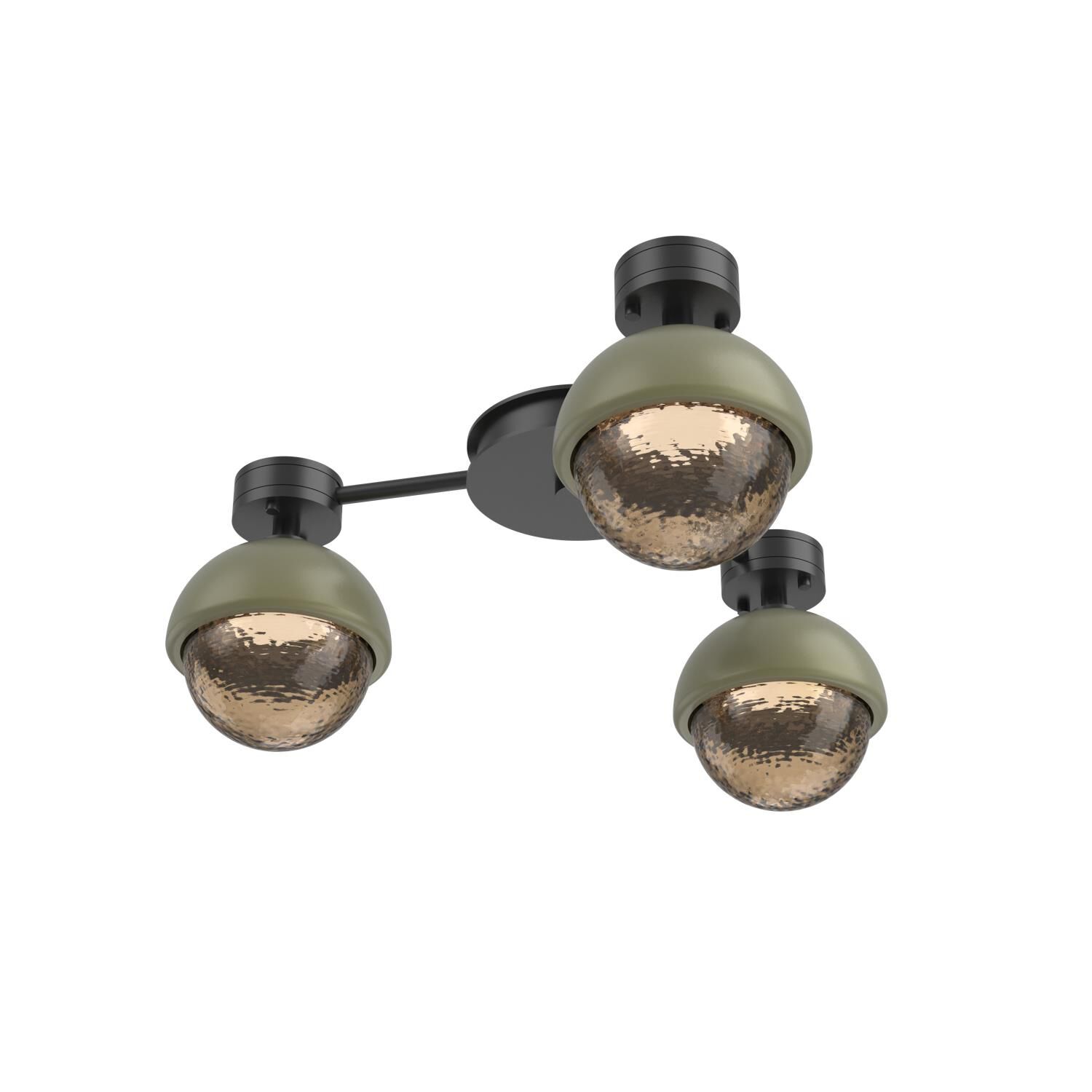 Levi Wilson Cabochon 23 Inch Flush Mount by Hammerton Studio