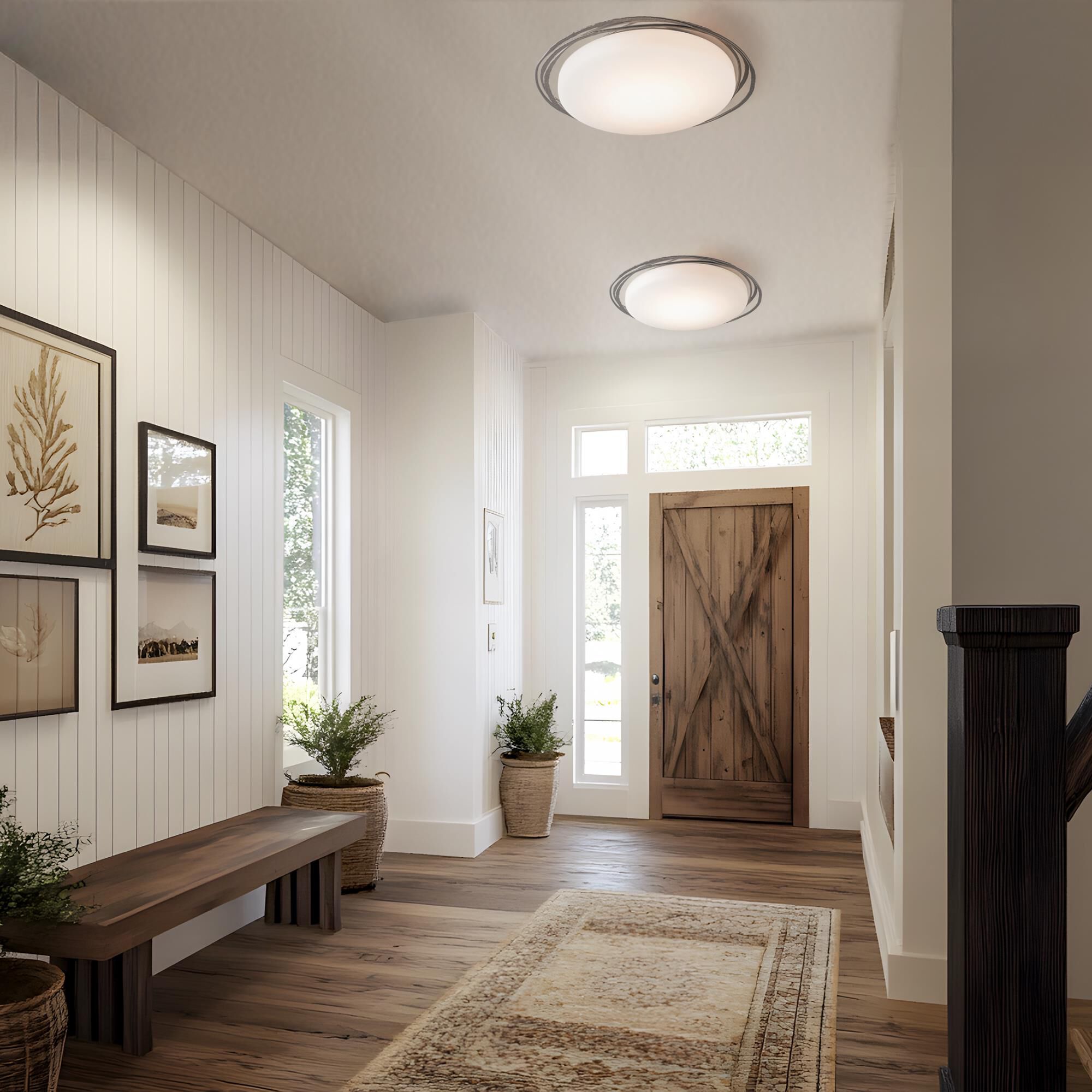 Nova 29 Inch Flush Mount by Hubbardton Forge