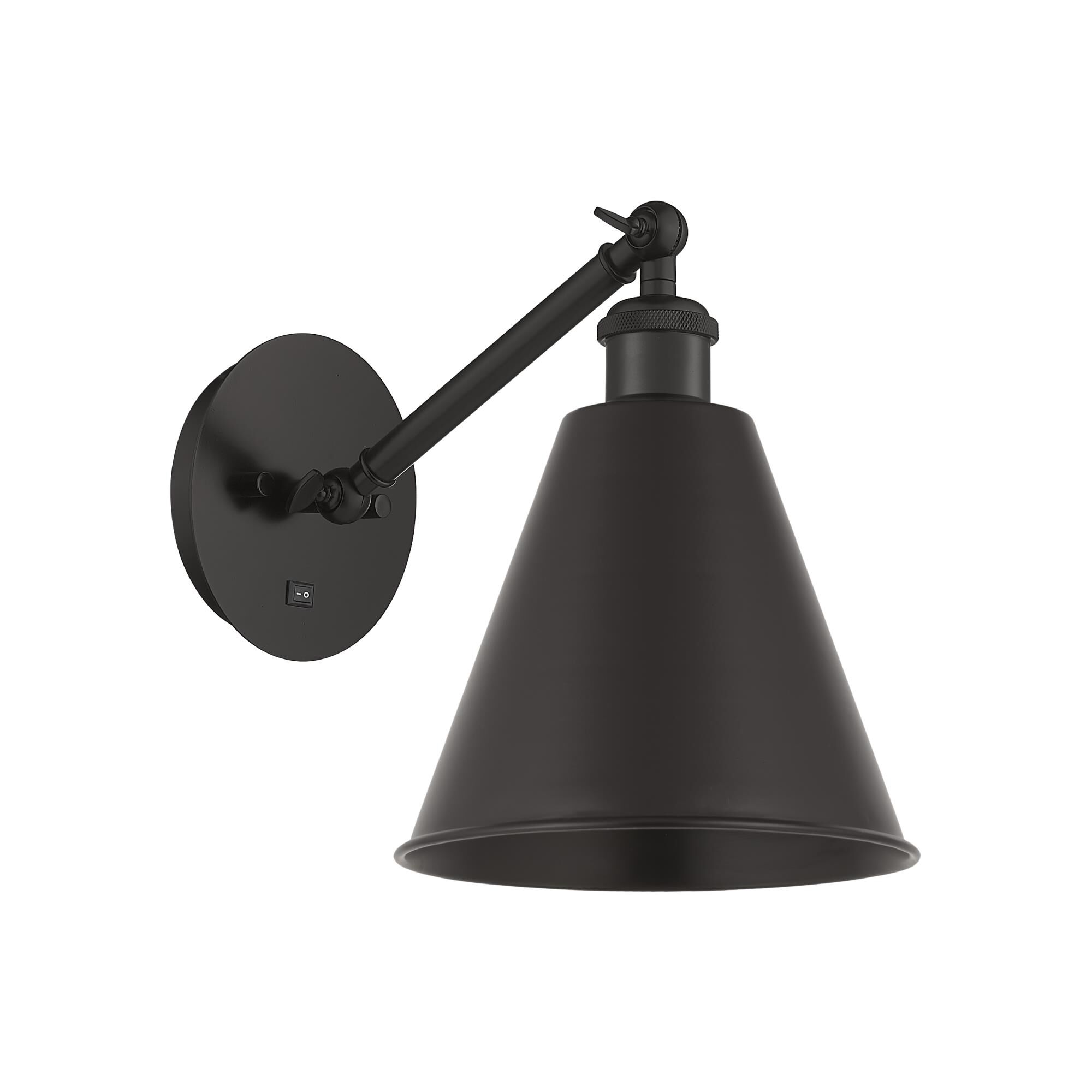 Shown in Matte Black finish and Clear glass and Matte Black Ballston Cone shade
