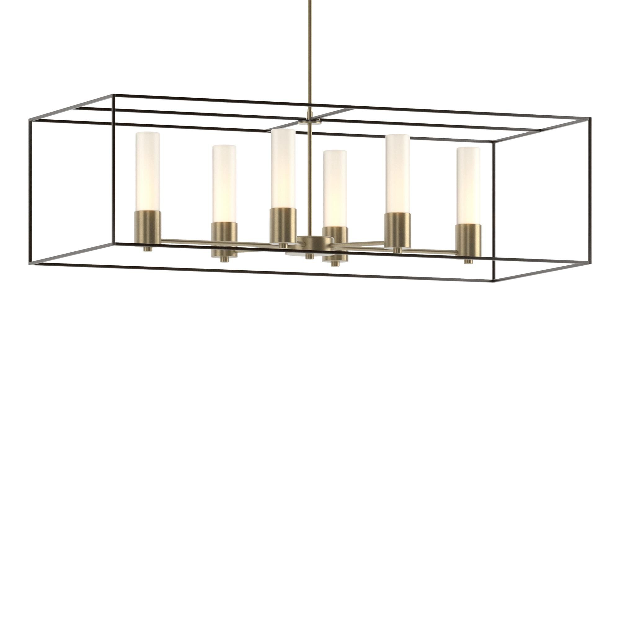 Shown in Soft Gold finish and Opal glass and Oil Rubbed Bronze accent
