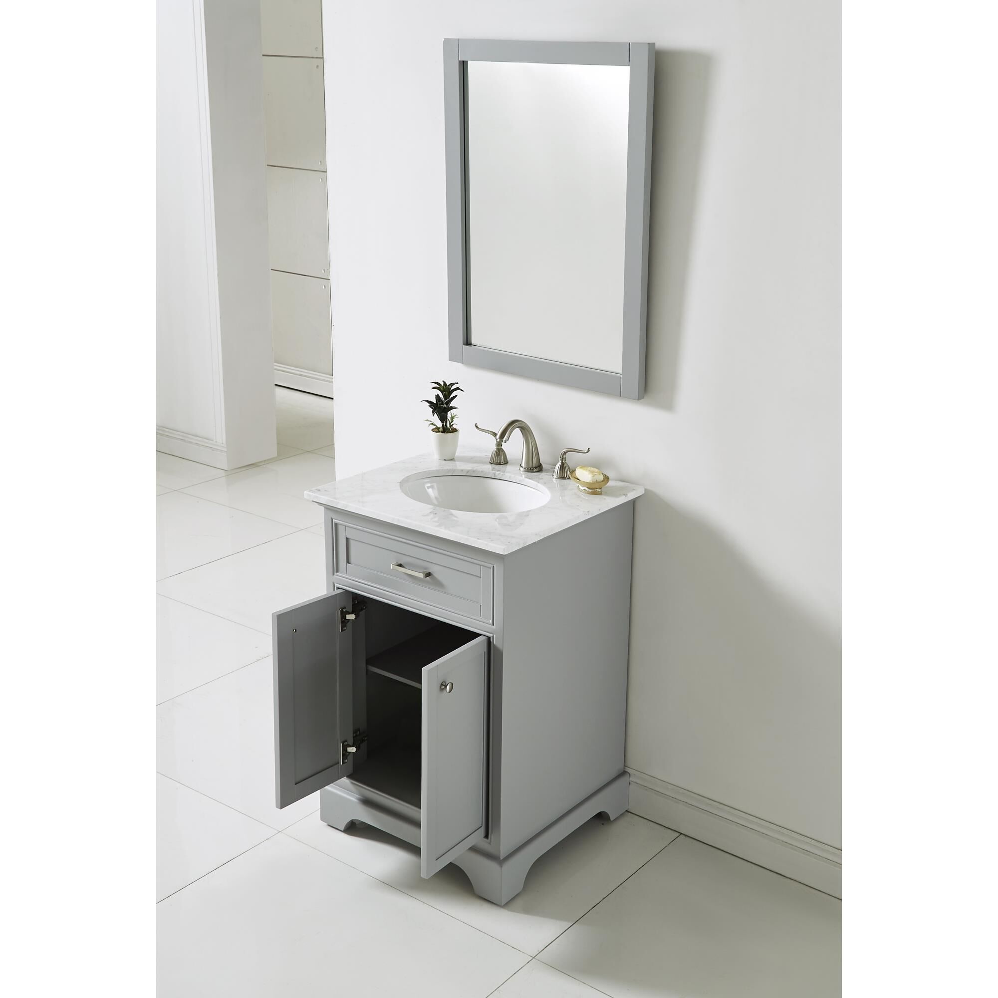 Shown in Light Grey finish