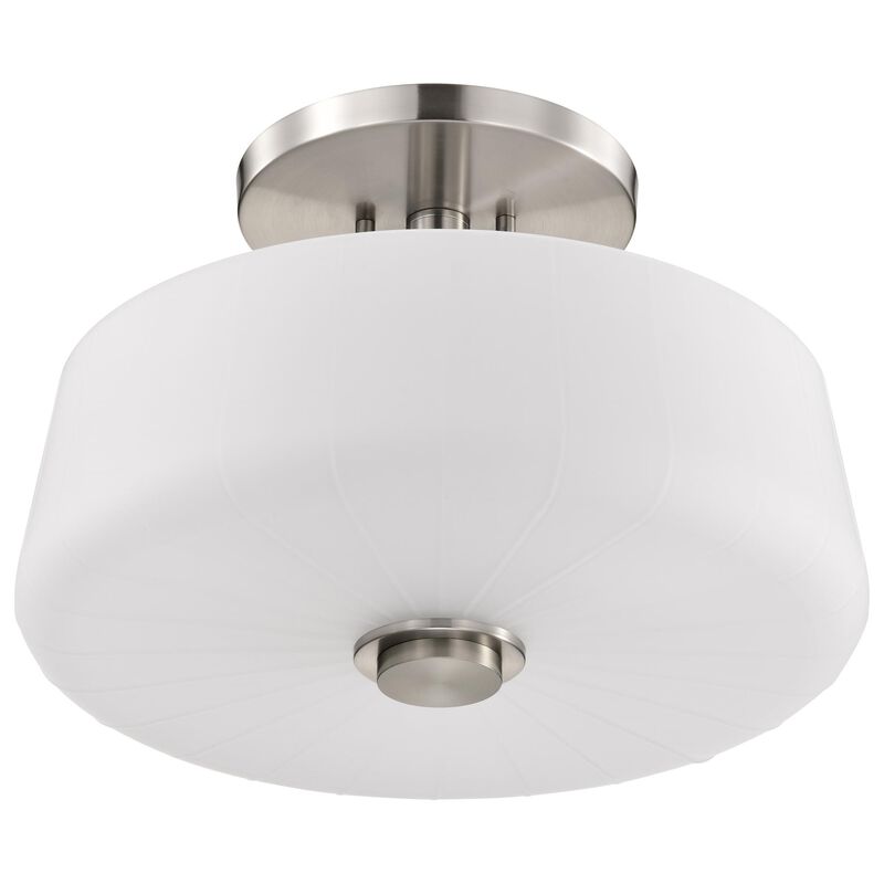 Lune 16 Inch Semi Flush Mount by Nuvo Lighting