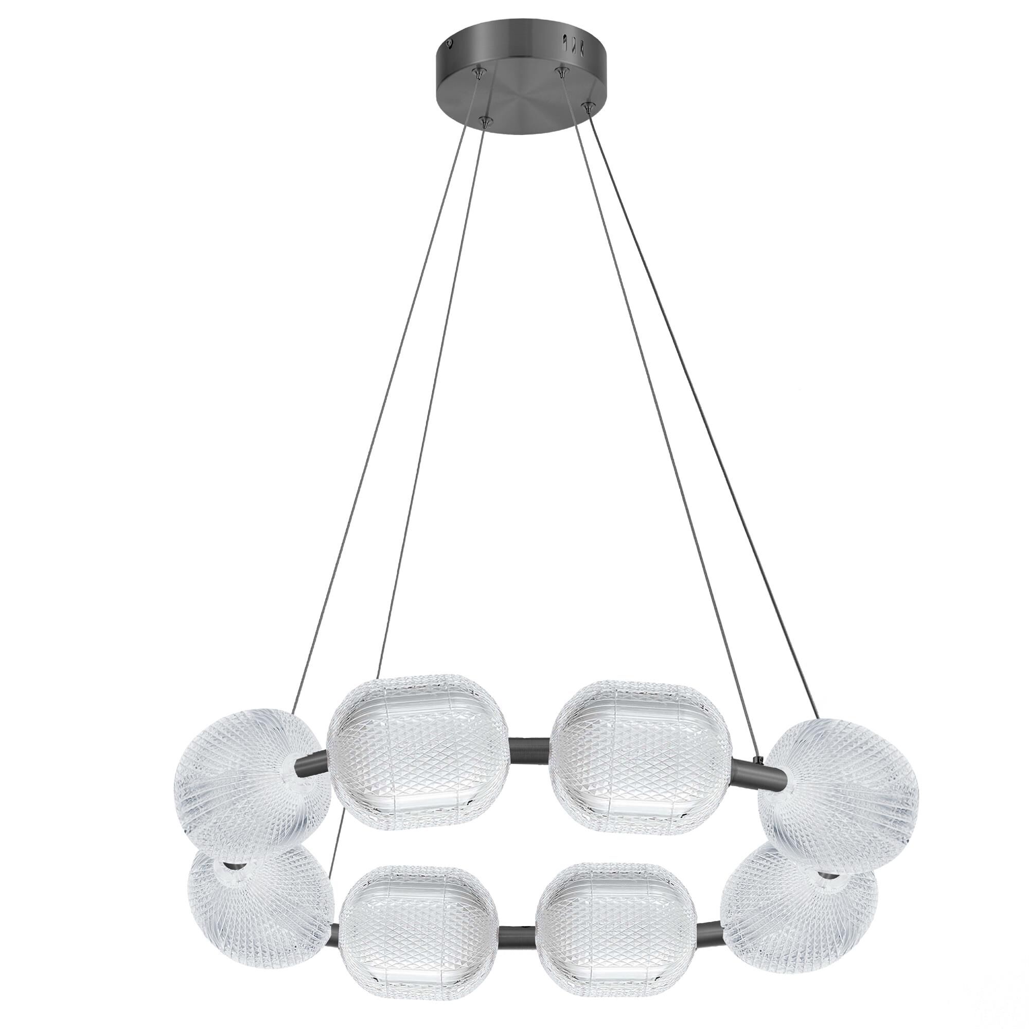 Shown in Matte Black finish and Clear shade
