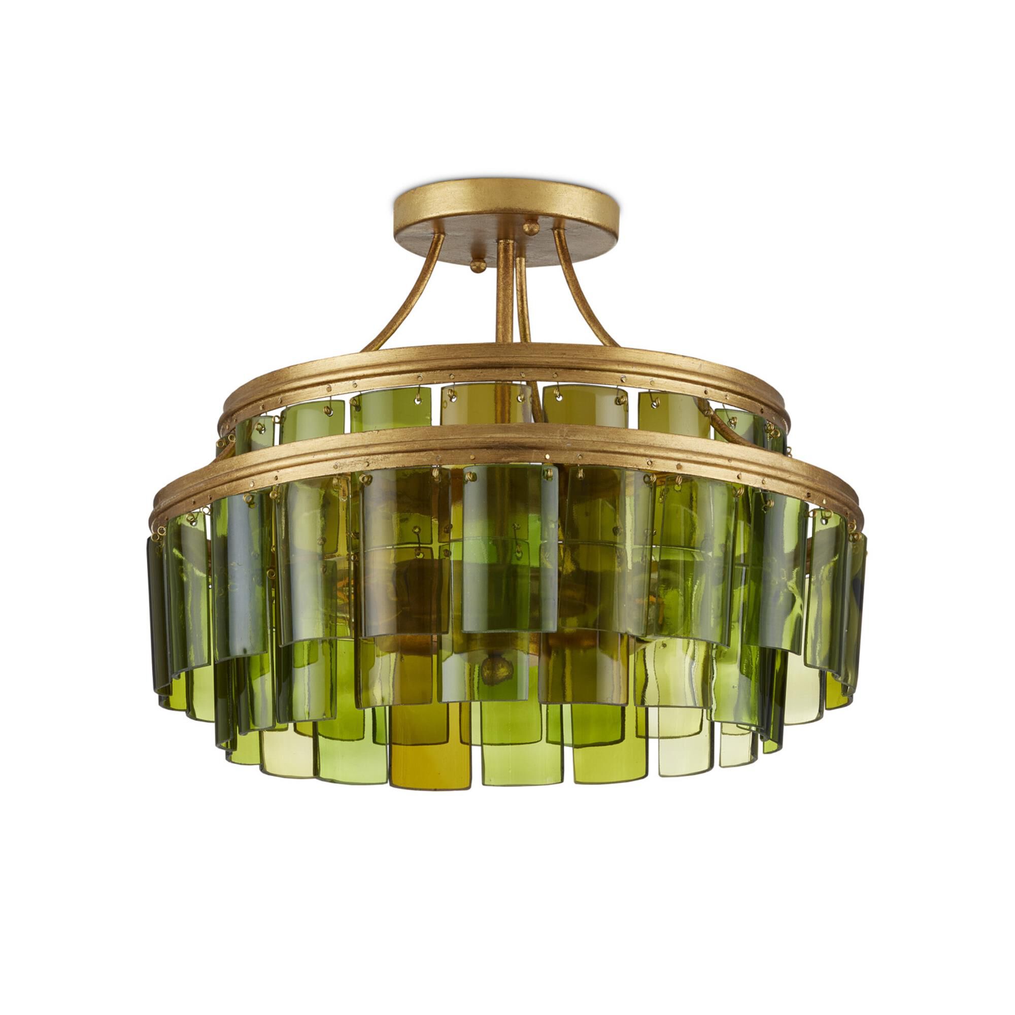 Vintner 15 Inch 3 Light Semi Flush Mount,