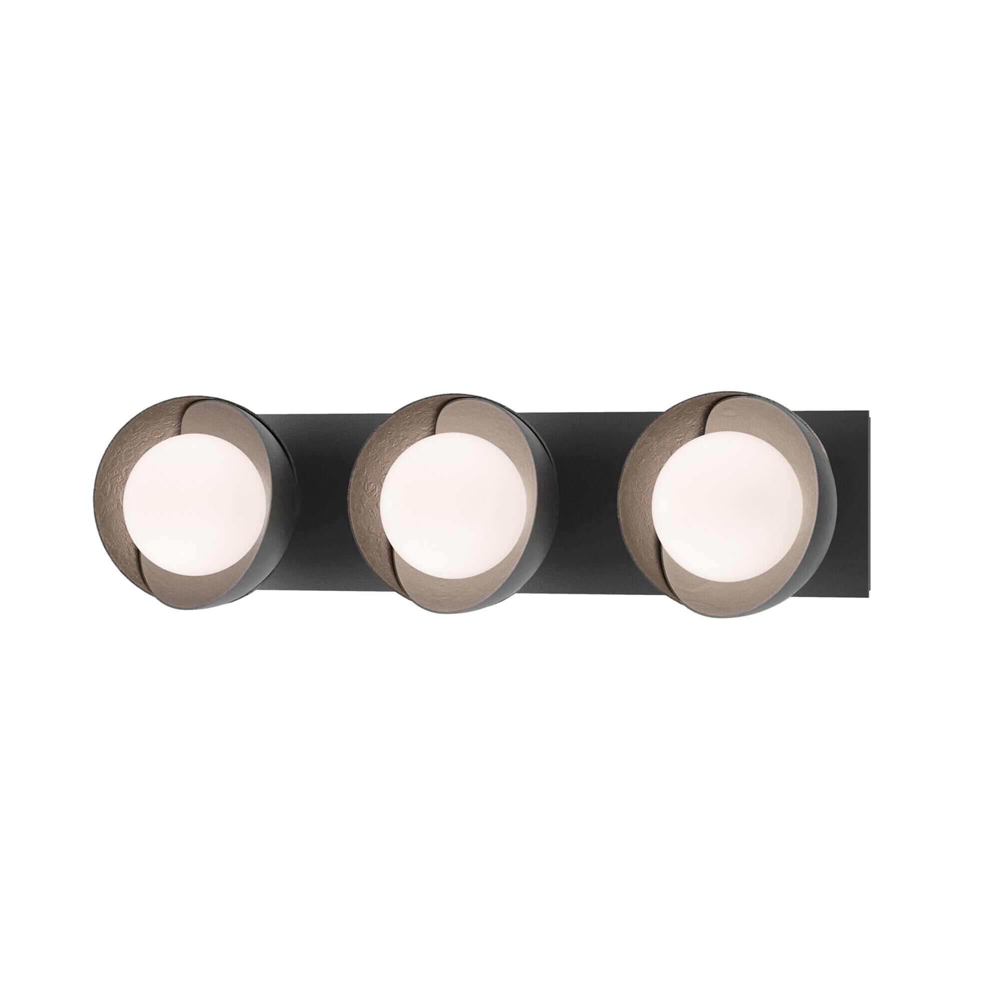 Shown in Black finish and Opal glass and Oil Rubbed Bronze (14) accent