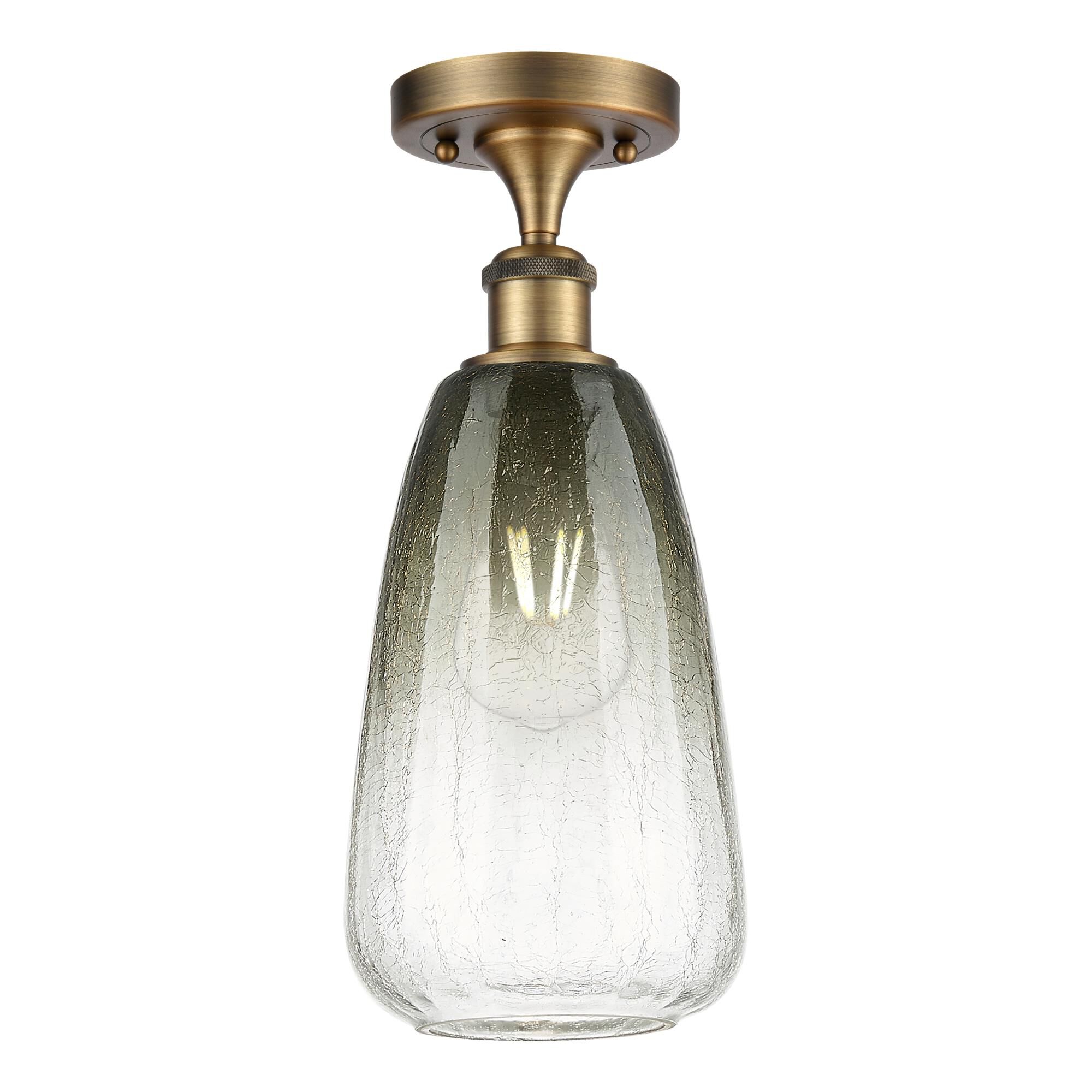 Bruno Marashlian Brookhaven Almond 6 Inch Semi Flush Mount by Innovations Lighting