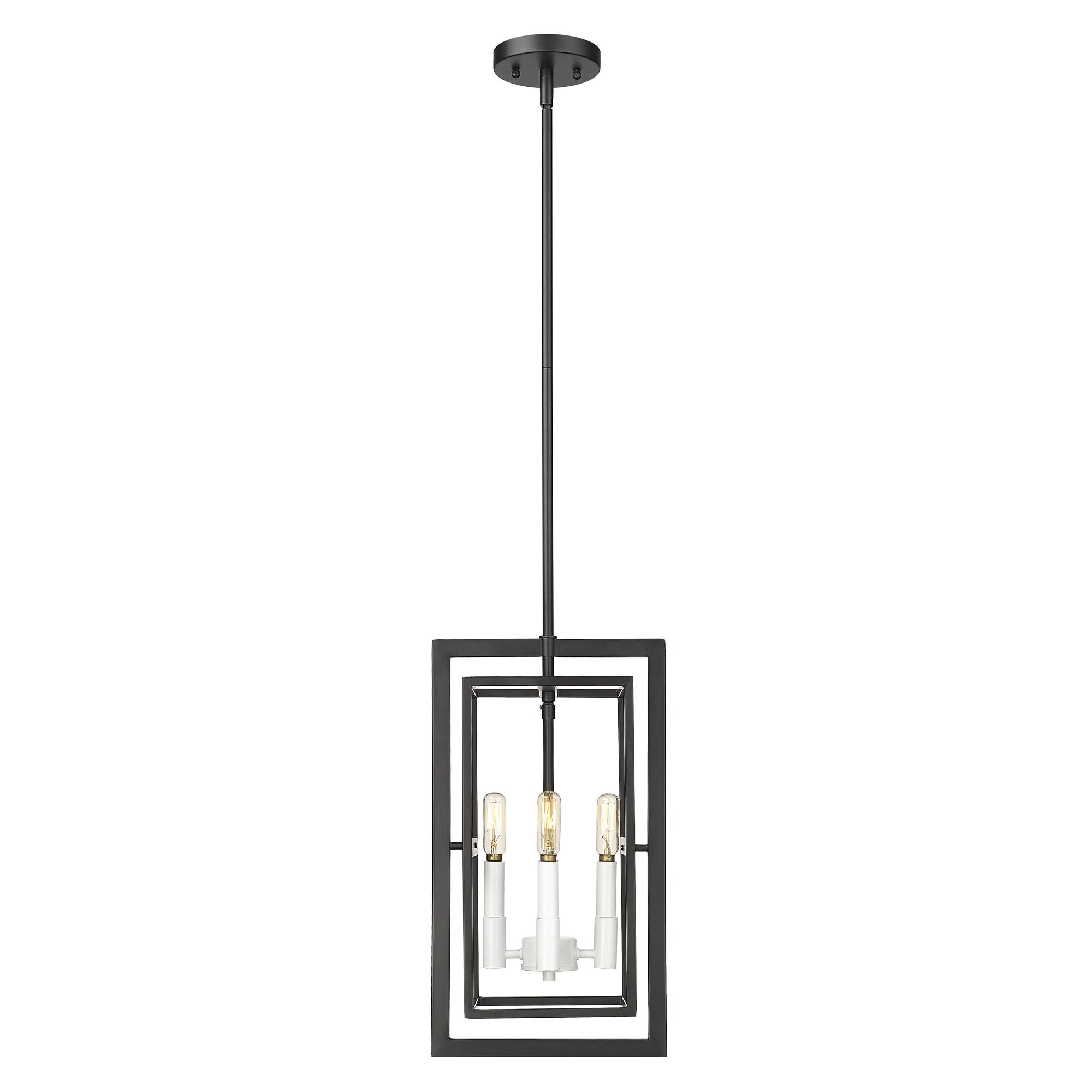 Shown in Black With White Candle Sleeves finish