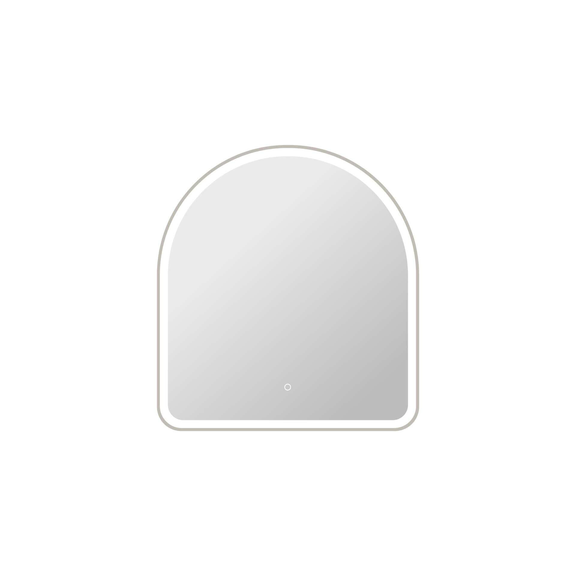 Harmoni 36 Inch Arched LED Lighted Mirror by Elegant Decor