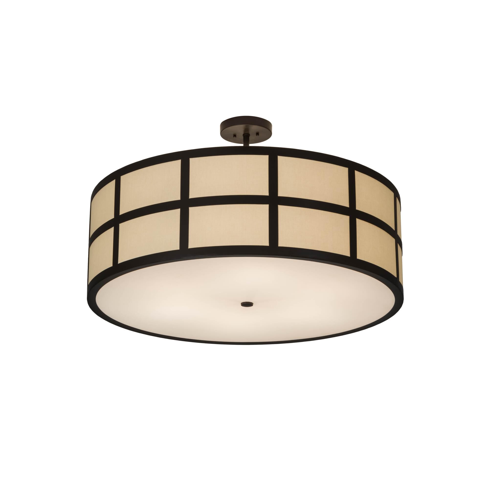 36 Inch 6 Light Semi Flush Mount by Meyda Lighting