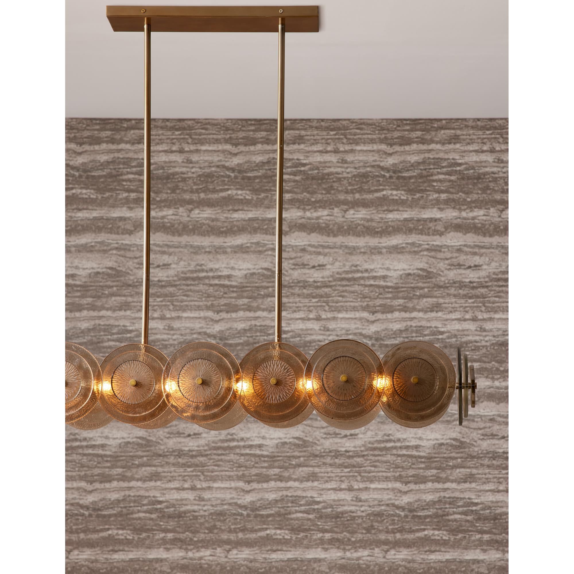 Kinlee 51 Inch 12 Light Linear Suspension Light by Arteriors Home