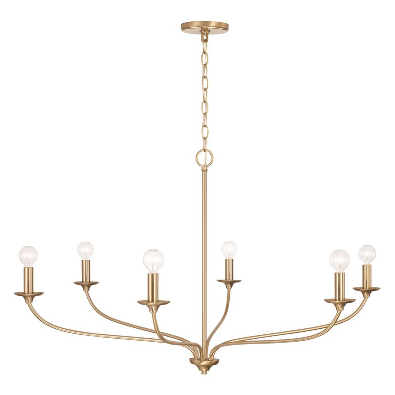 Dolan 39 Inch 6 Light Chandelier by Capital Lighting Fixture Company
