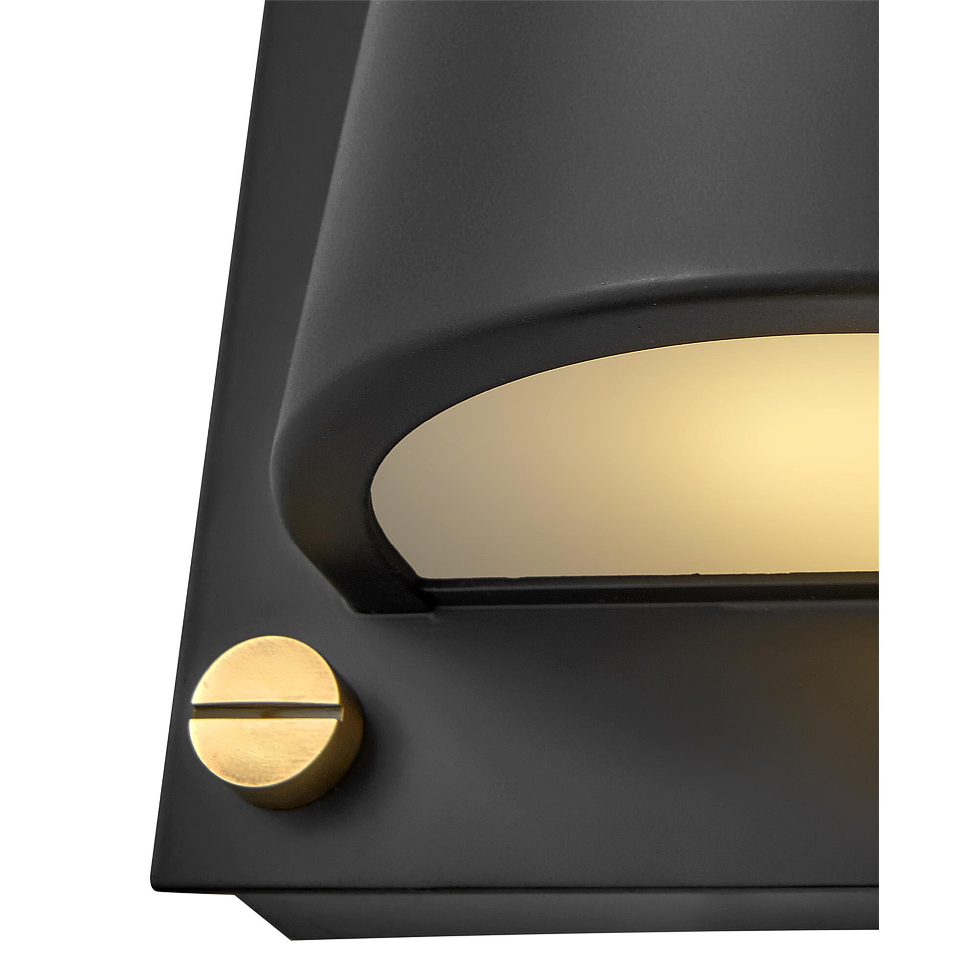 Shown in Black finish and Etched glass