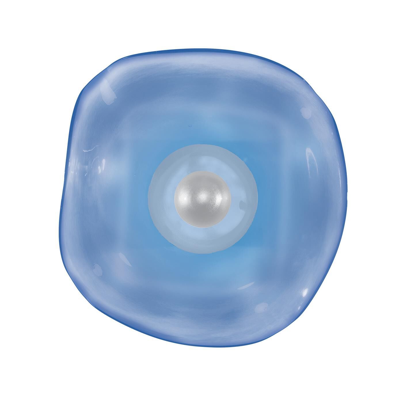 Shown in Silver finish and False crystal and True glass