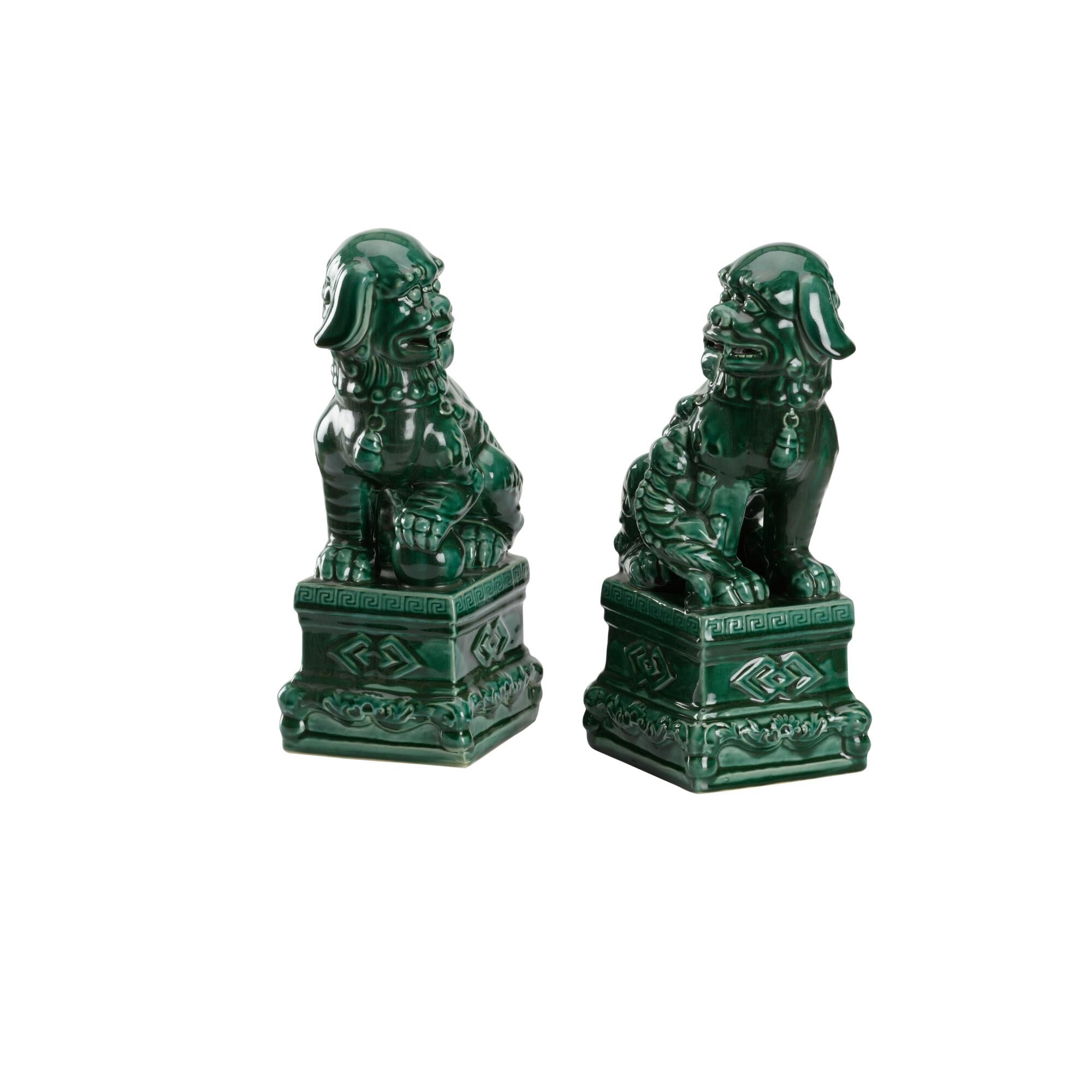 Scenic View Foo Dogs Figurine by Wildwood