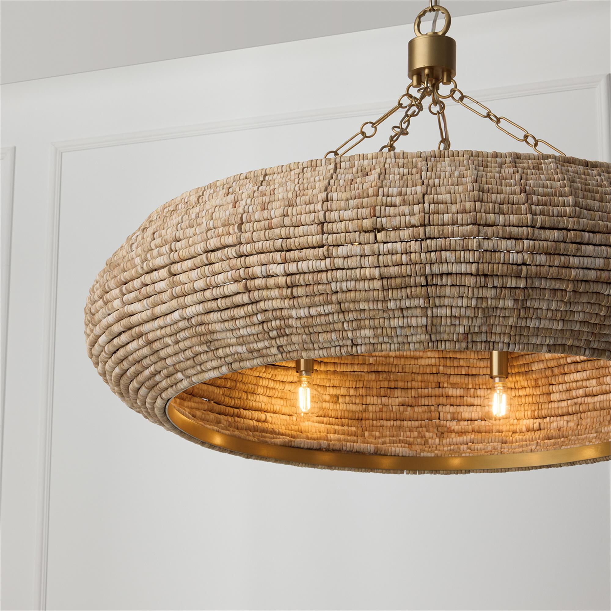 Shown in Light Fawn And Matte Brass finish