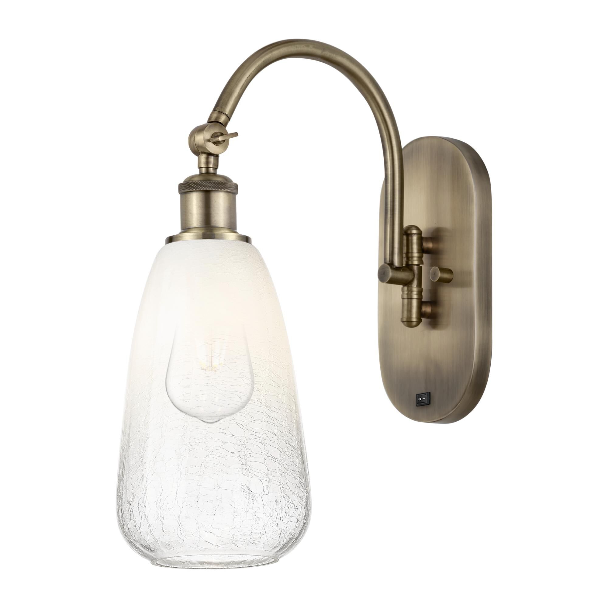 Bruno Marashlian Brookhaven Almond 6 Inch Wall Swing Lamp by Innovations Lighting