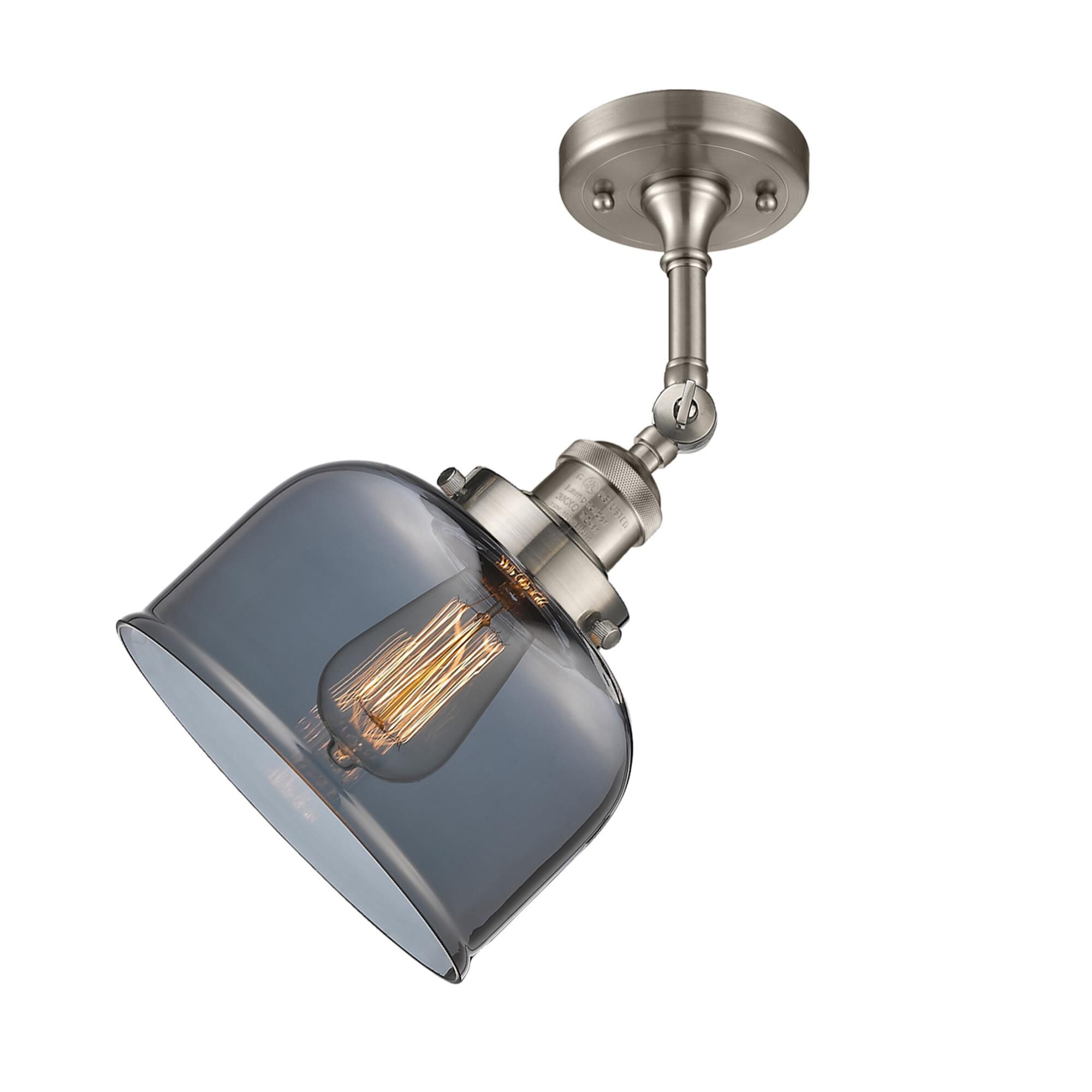 Bruno Marashlian Large Bell 8 Inch 1 Light Semi Flush Mount by Innovations Lighting