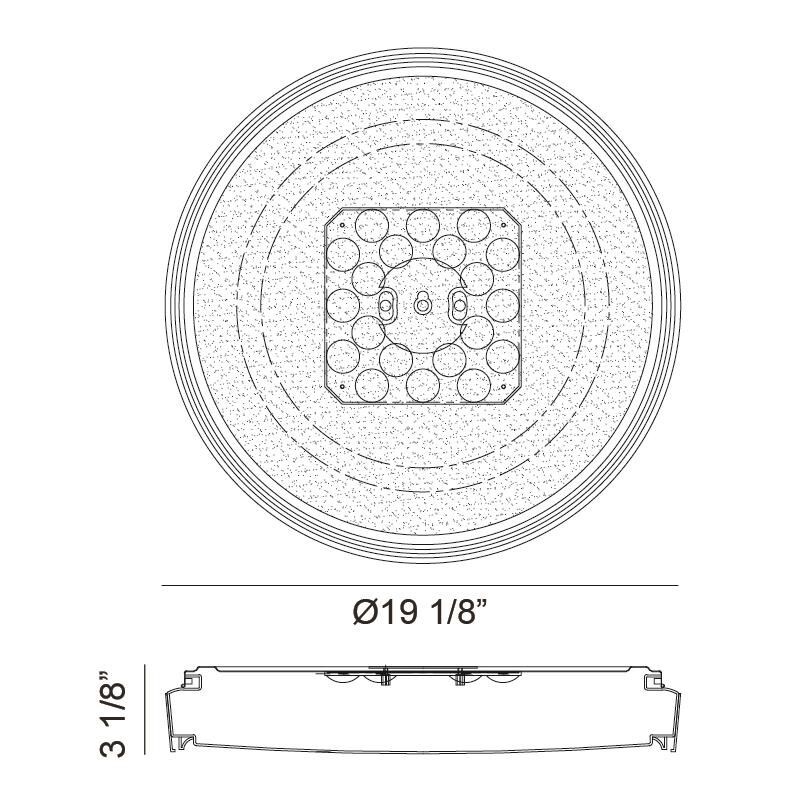 Alamus 2 Light Flush Mount by Matteo Lighting