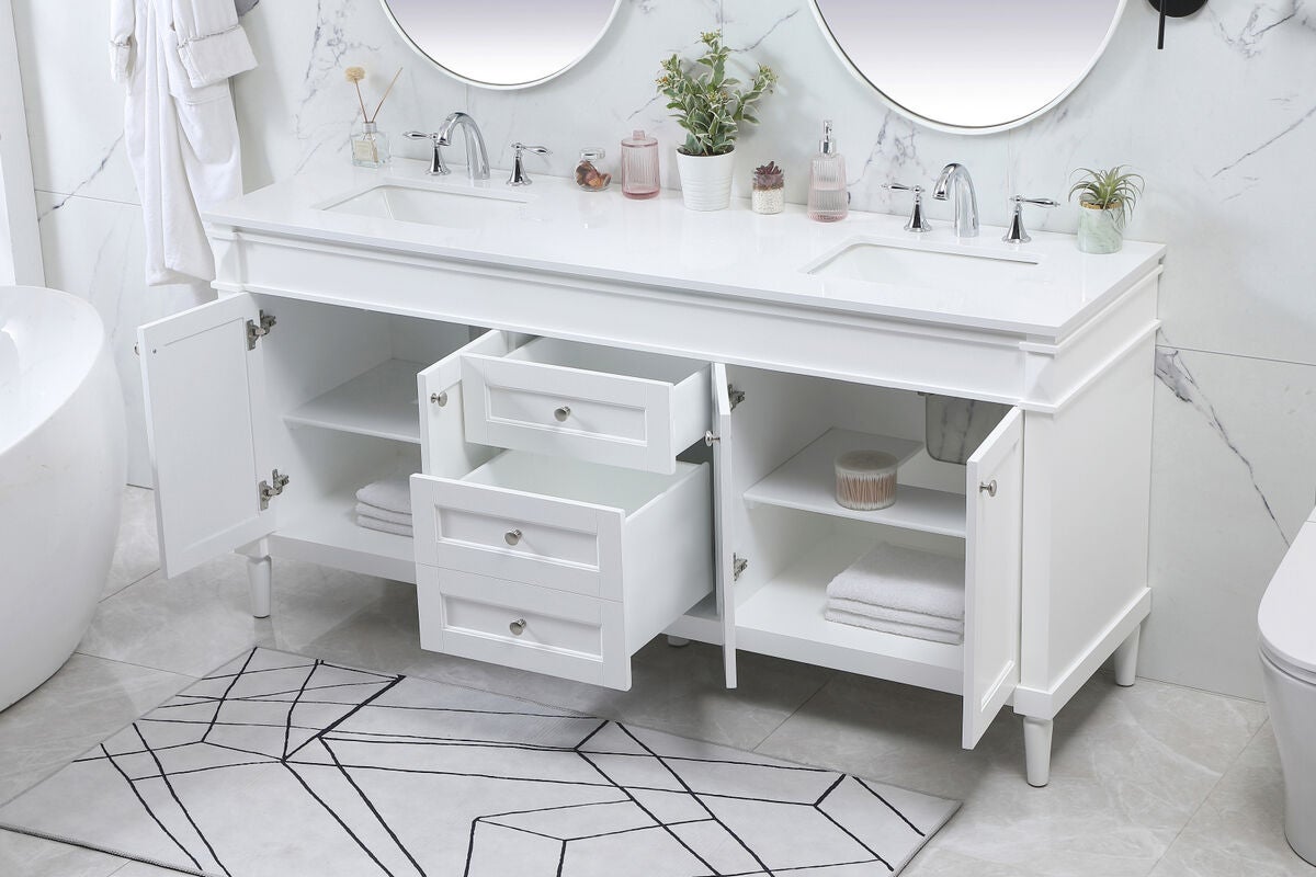 Shown in White finish