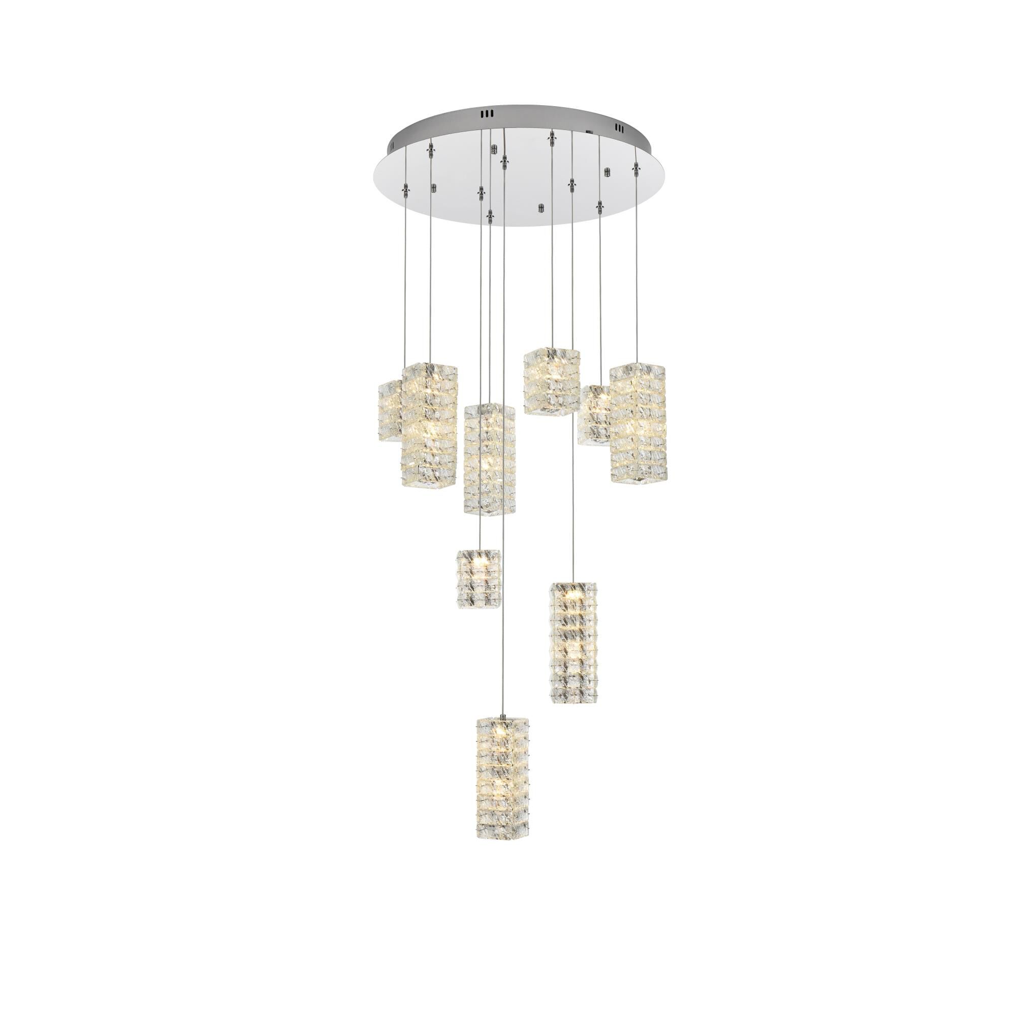Aston 24 Inch Multi Light Pendant by Elegant Lighting