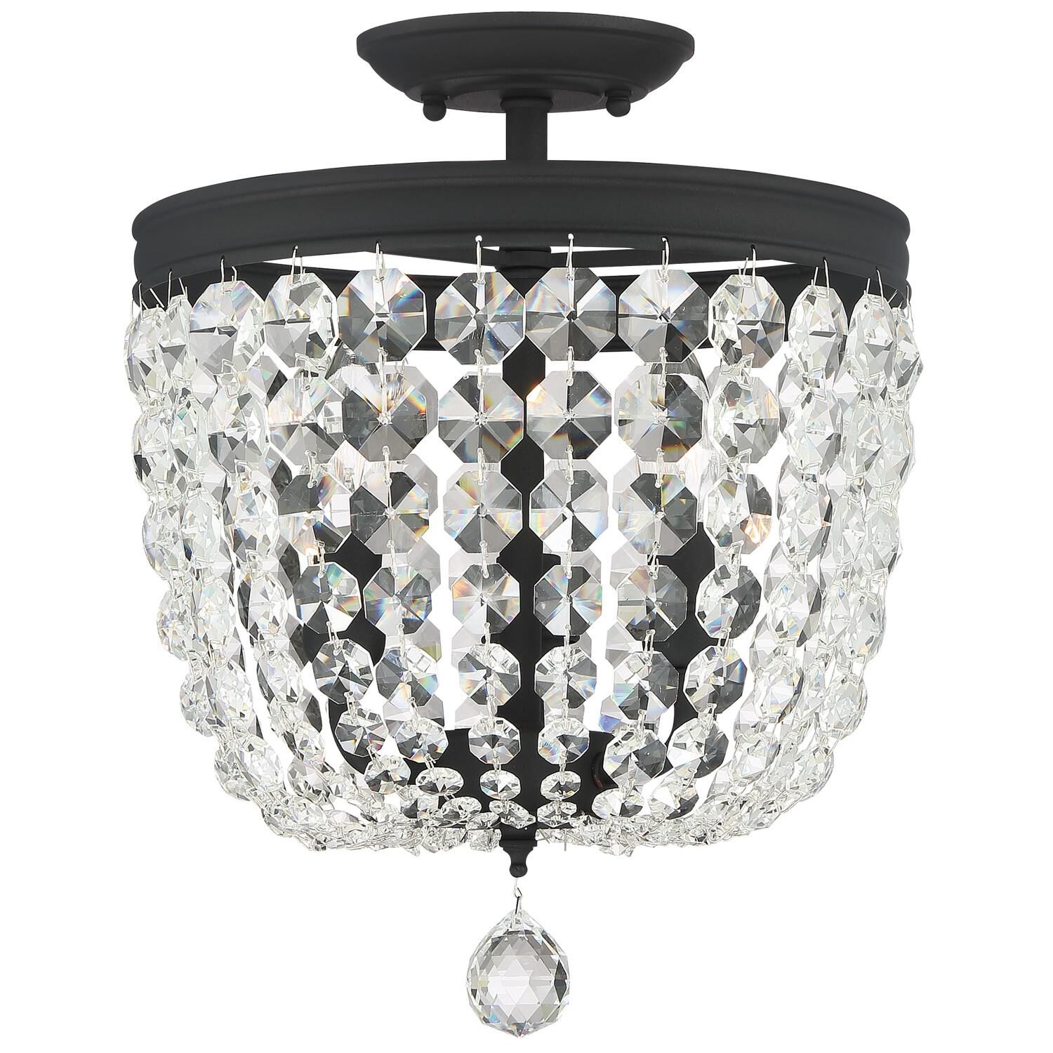 Archer 11 Inch 3 Light Semi Flush Mount by Crystorama