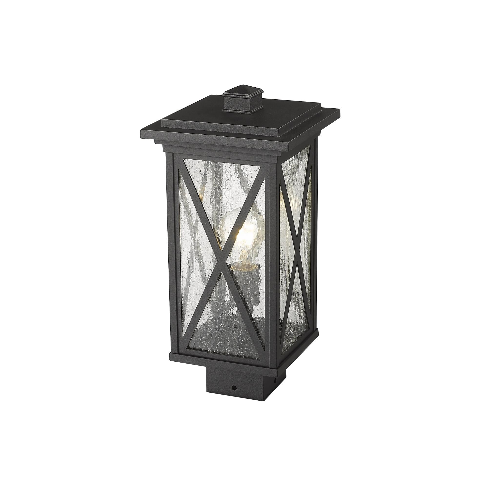 Z-Lite Brookside 15 Inch Tall Outdoor Post Lamp