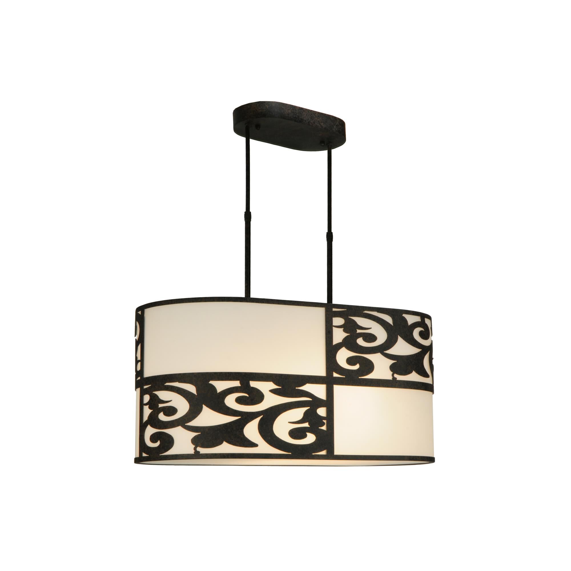 Clarabella 33 Inch 4 Light Linear Suspension Light by Meyda Lighting