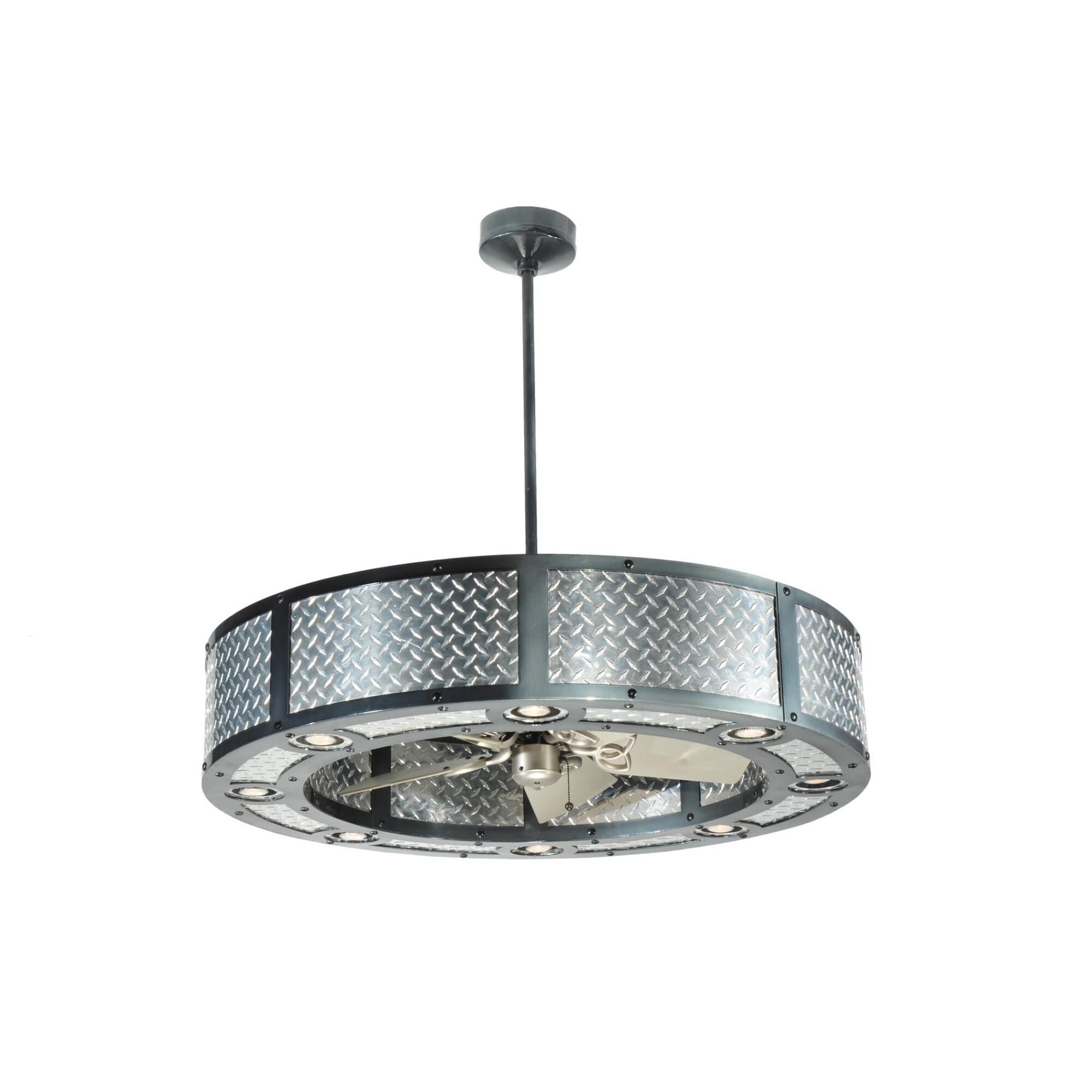 Diamond Turbine 44 Inch Chandelier Ceiling Fan by Meyda Lighting
