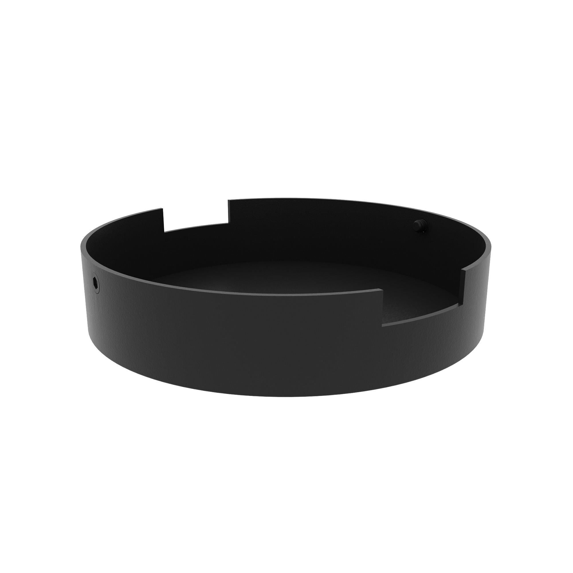 Shown in Black finish and Without Universal Voltage accent