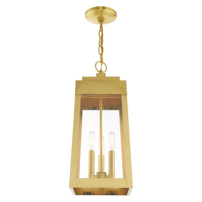 Oslo 19 Inch Tall 3 Light Outdoor Hanging Lantern by Livex Lighting