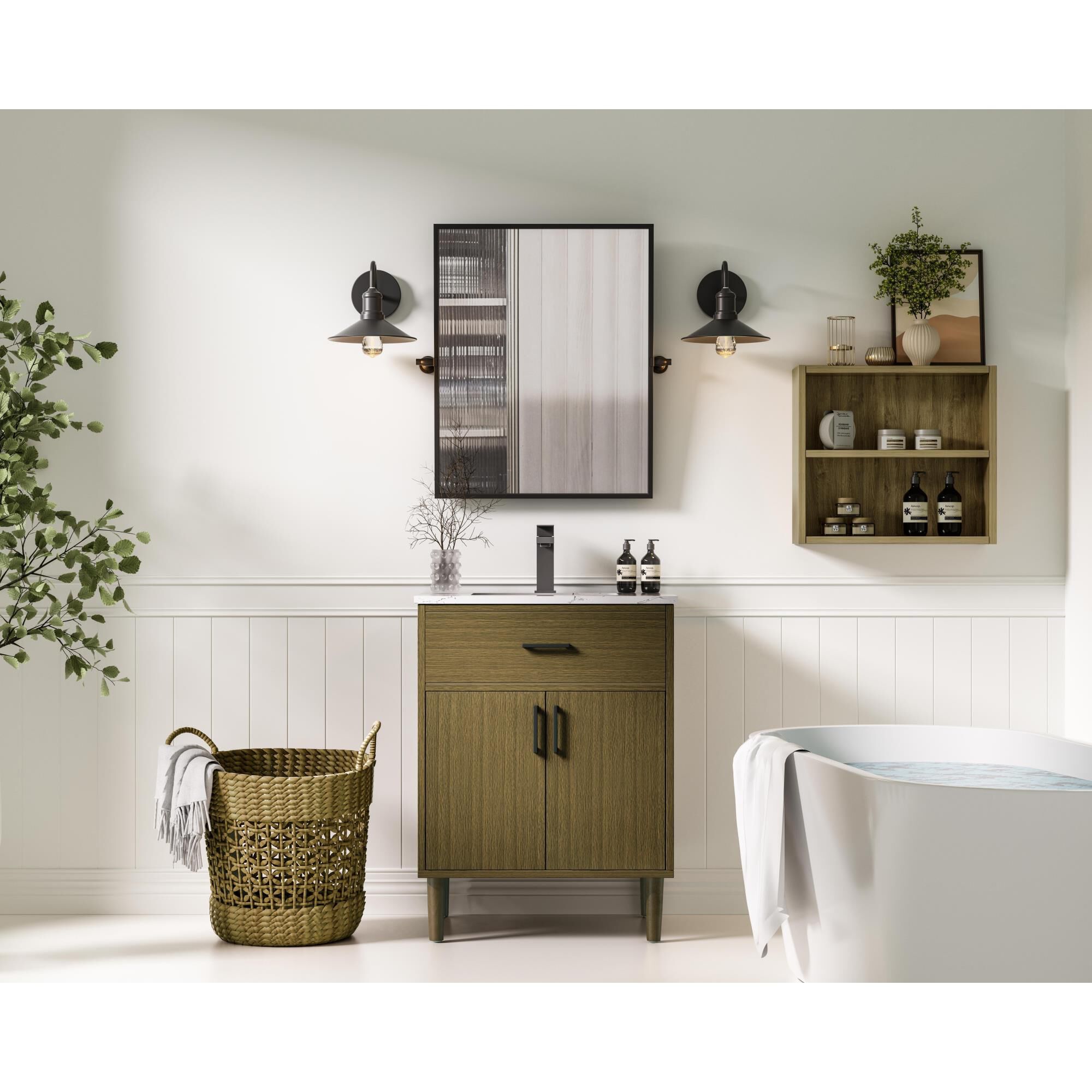 Shown in Chestnut Brown finish