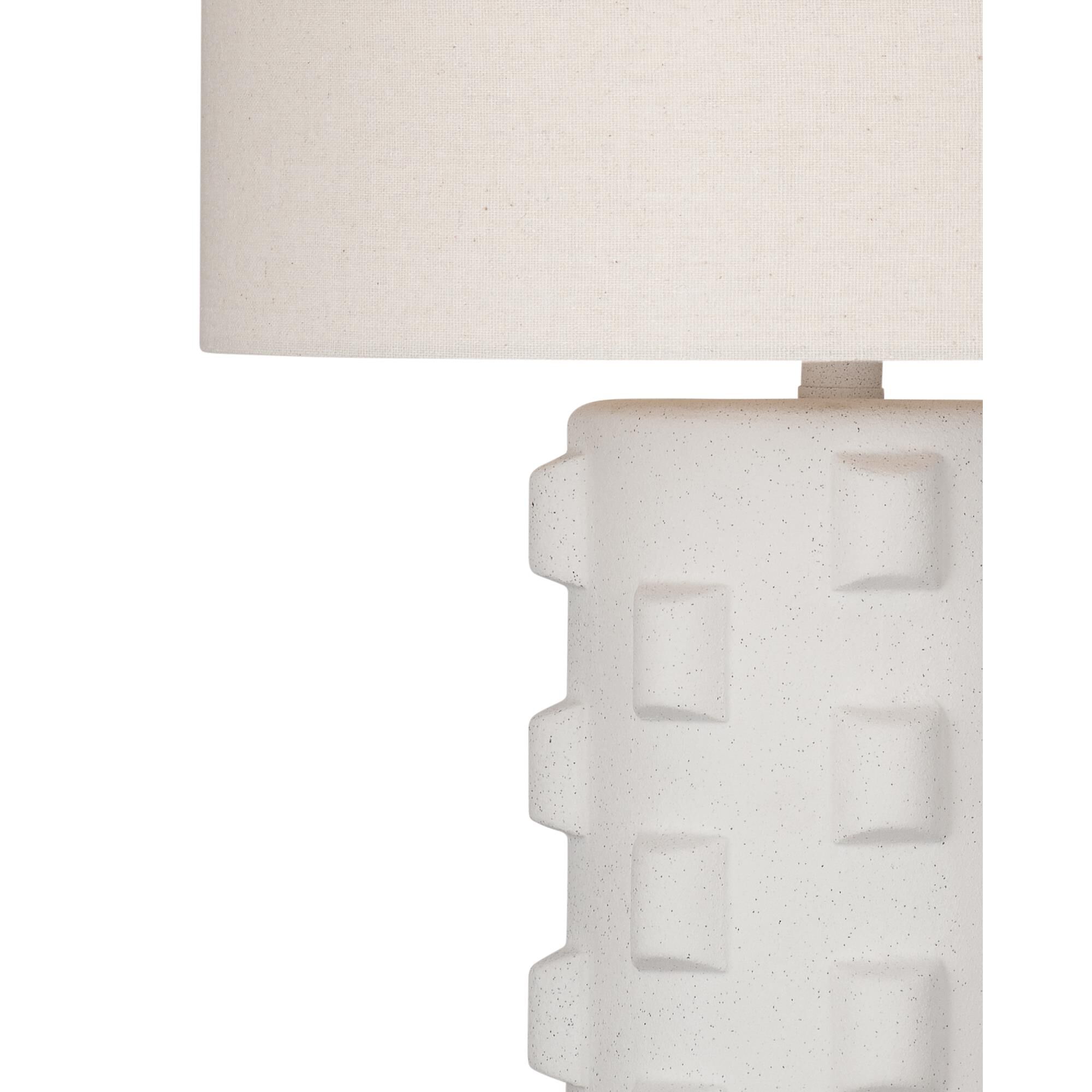 Shown in White finish and White shade