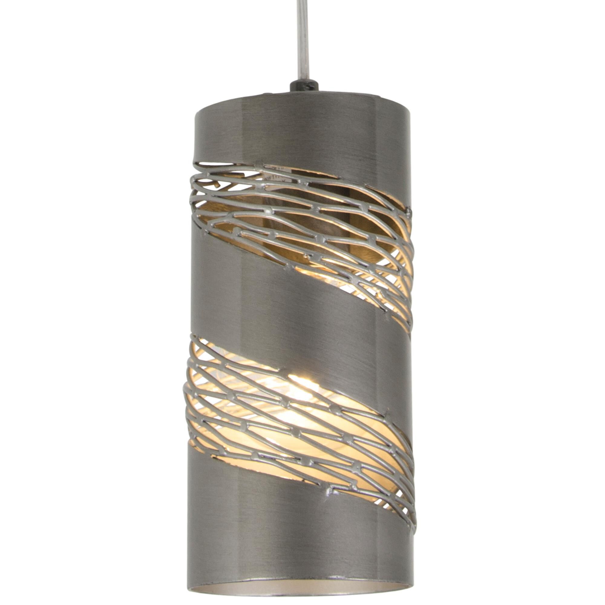 Shown in Steel finish and Steel glass and Hand-Forged Recycled Steel shade
