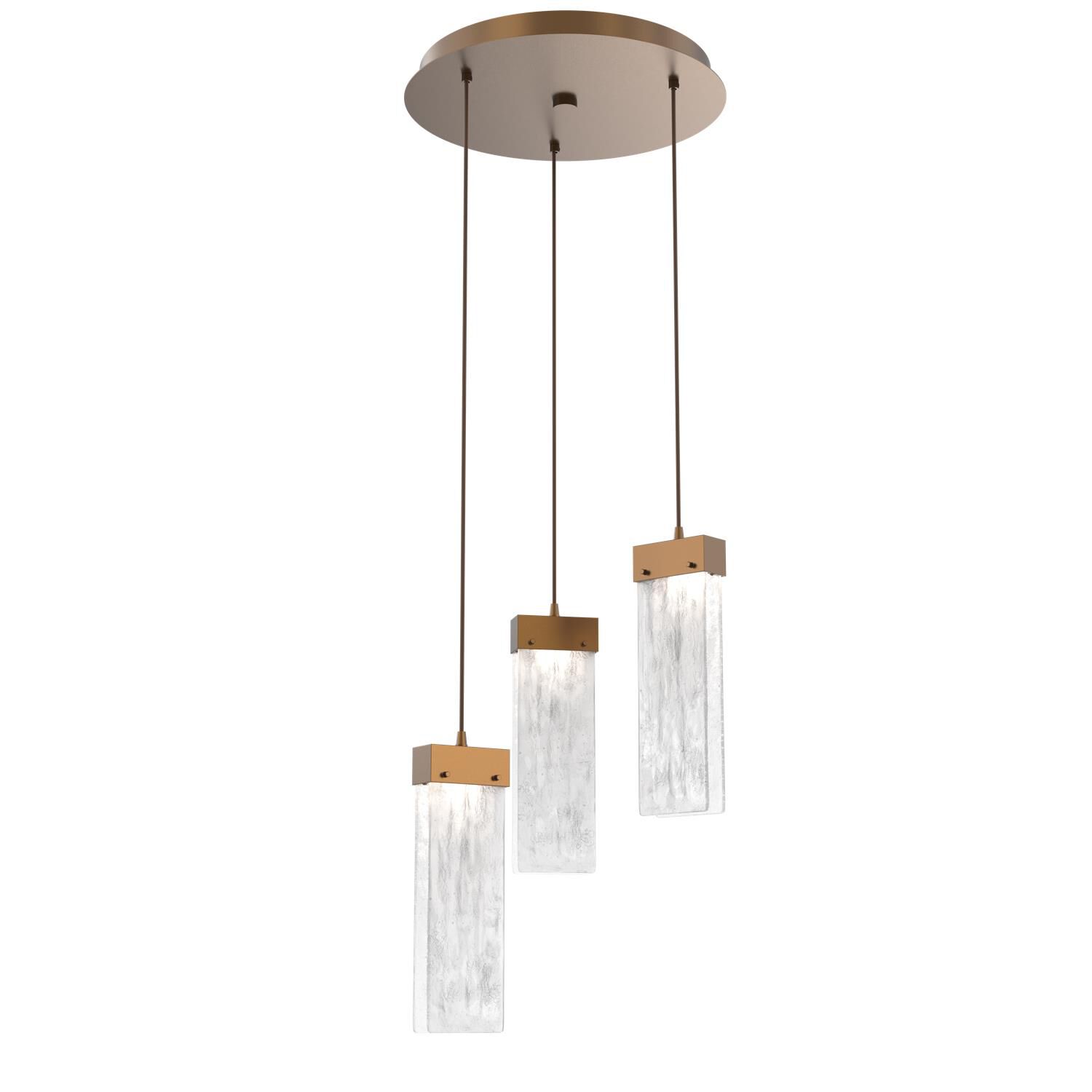 Parallel 16 Inch 3 Light LED Multi Light Pendant by Hammerton Studio