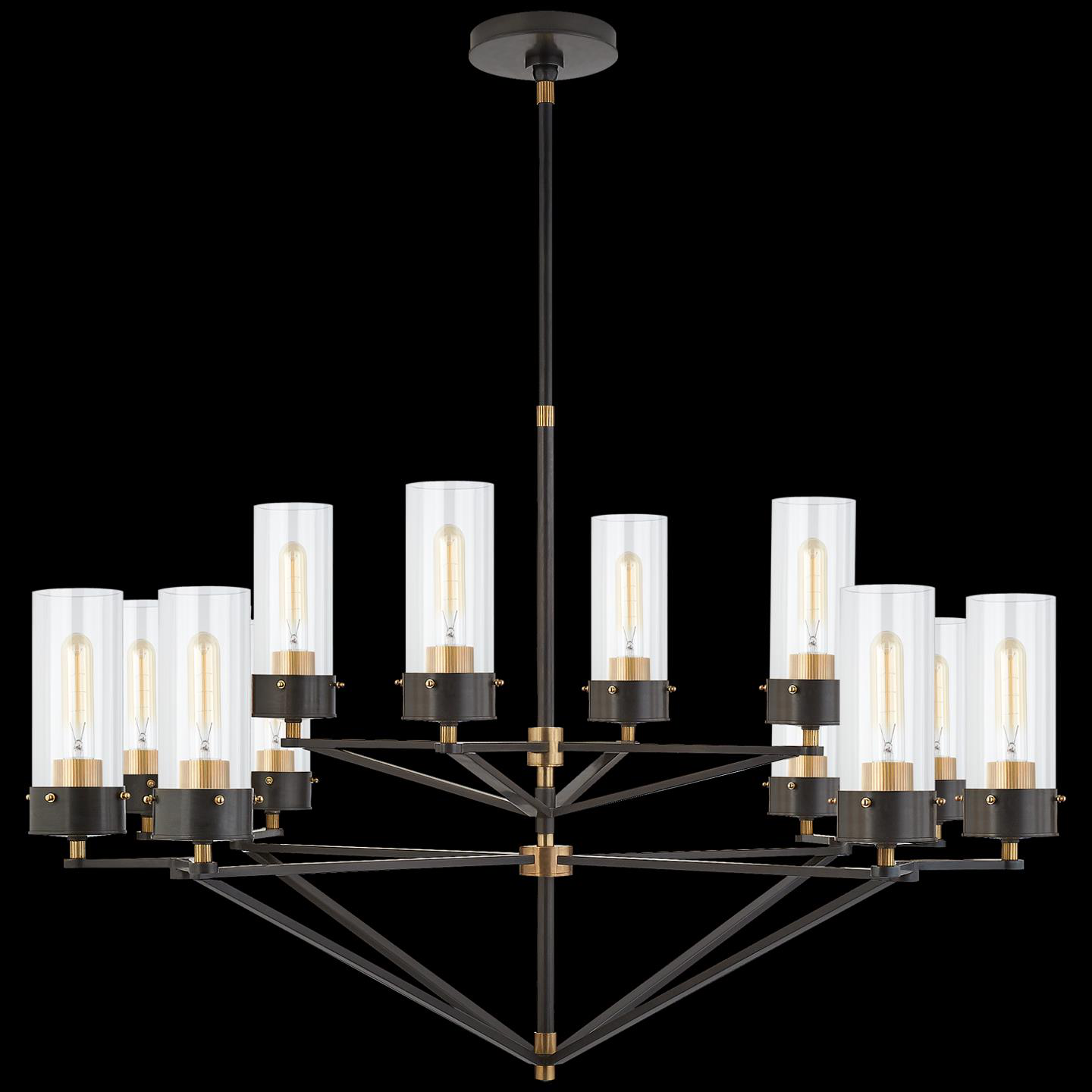 Thomas O'Brien Marais 45 Inch 12 Light Chandelier by Visual Comfort Signature Collection