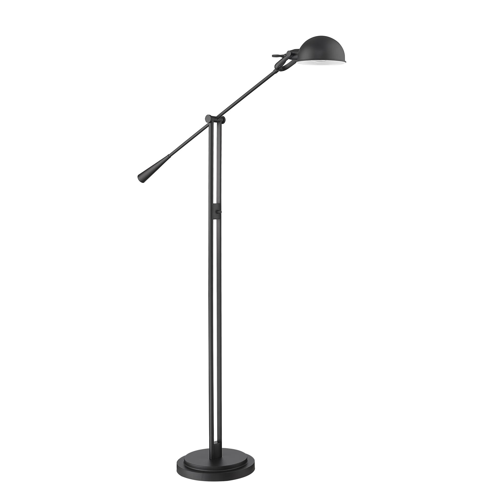 Shown in Matte Black  finish and Matte Black  shade