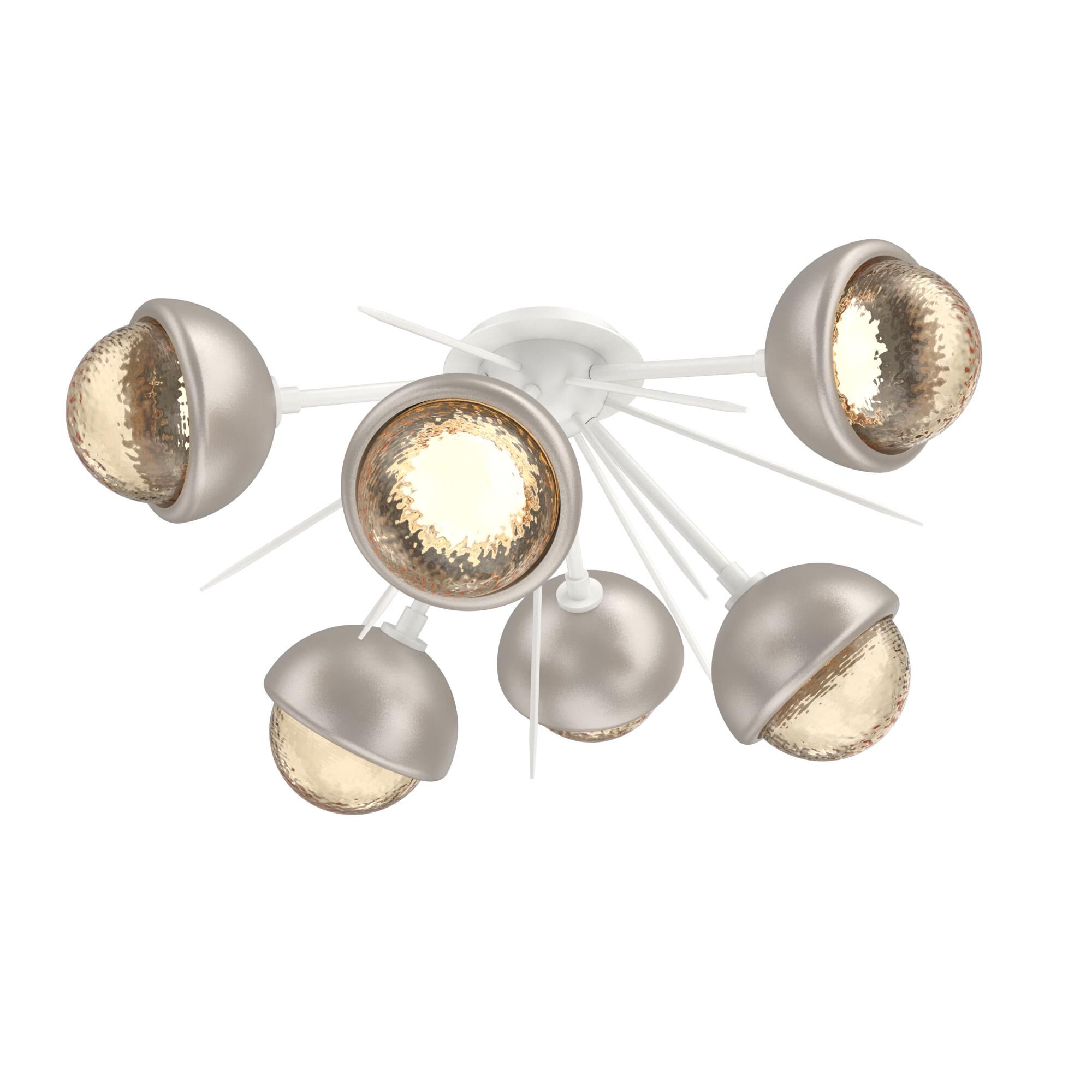 Levi Wilson Cabochon 28 Inch Semi Flush Mount by Hammerton Studio