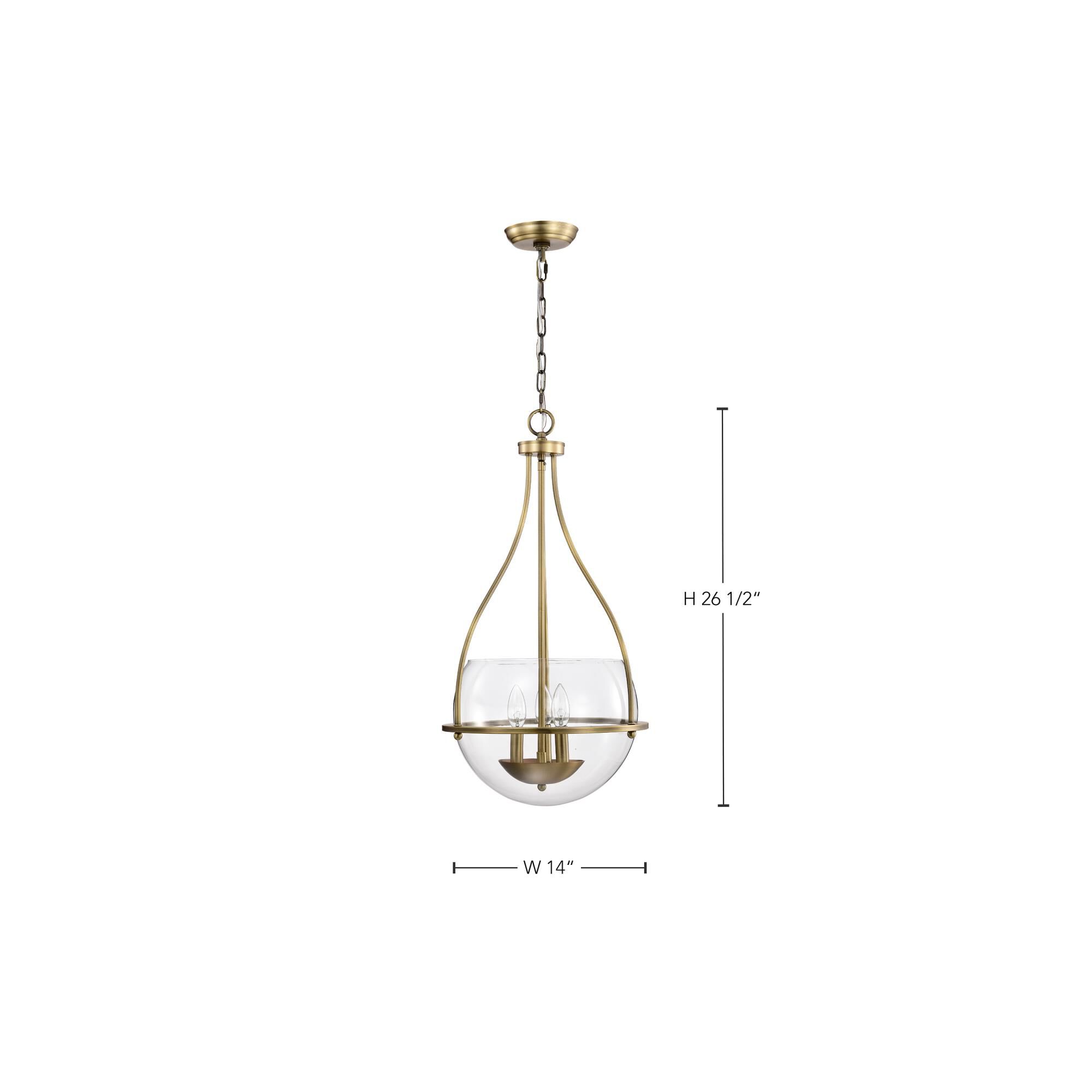 Amado 3 Light Large Pendant