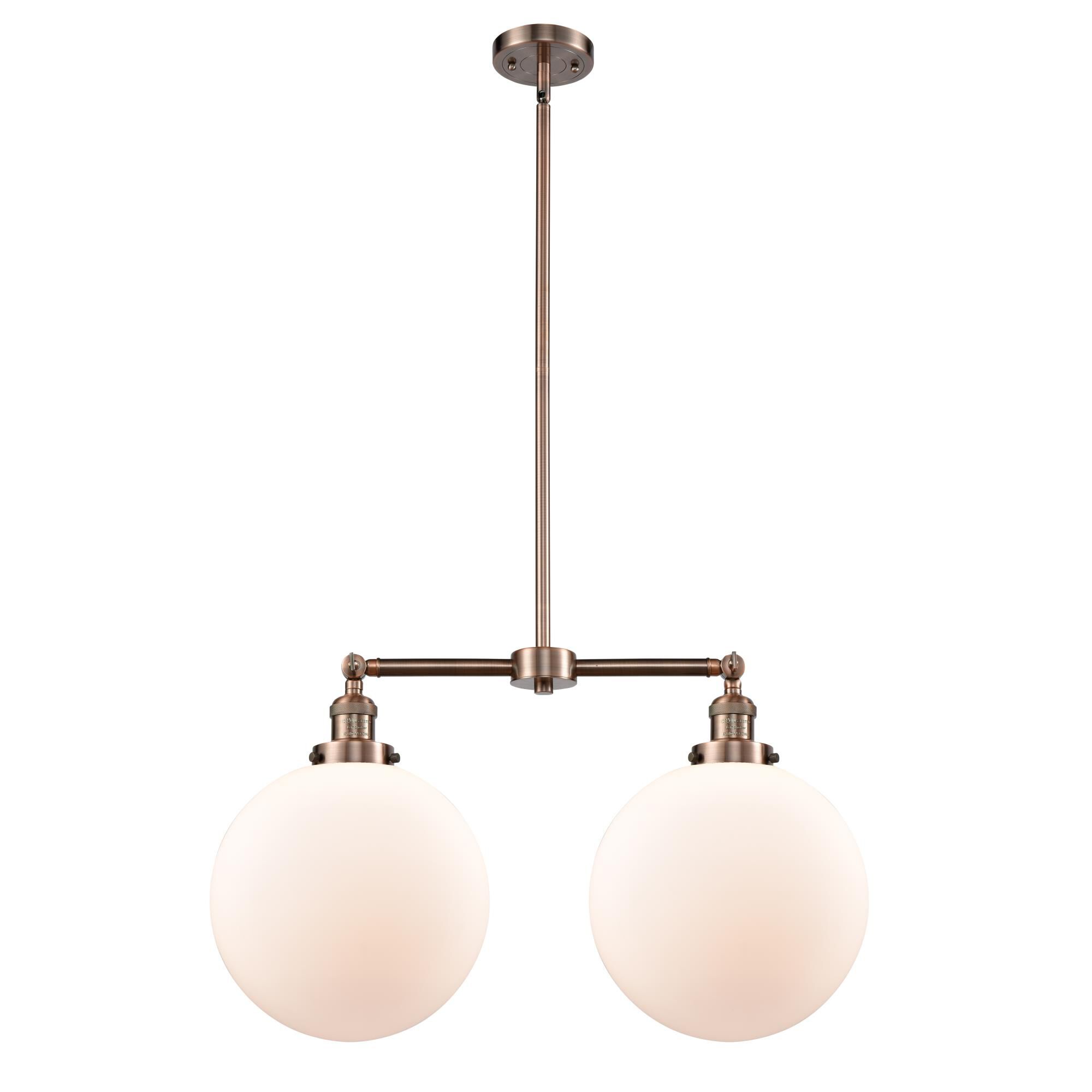 Bruno Marashlian XX-Large Beacon 27 Inch 2 Light Linear Suspension Light by Innovations Lighting