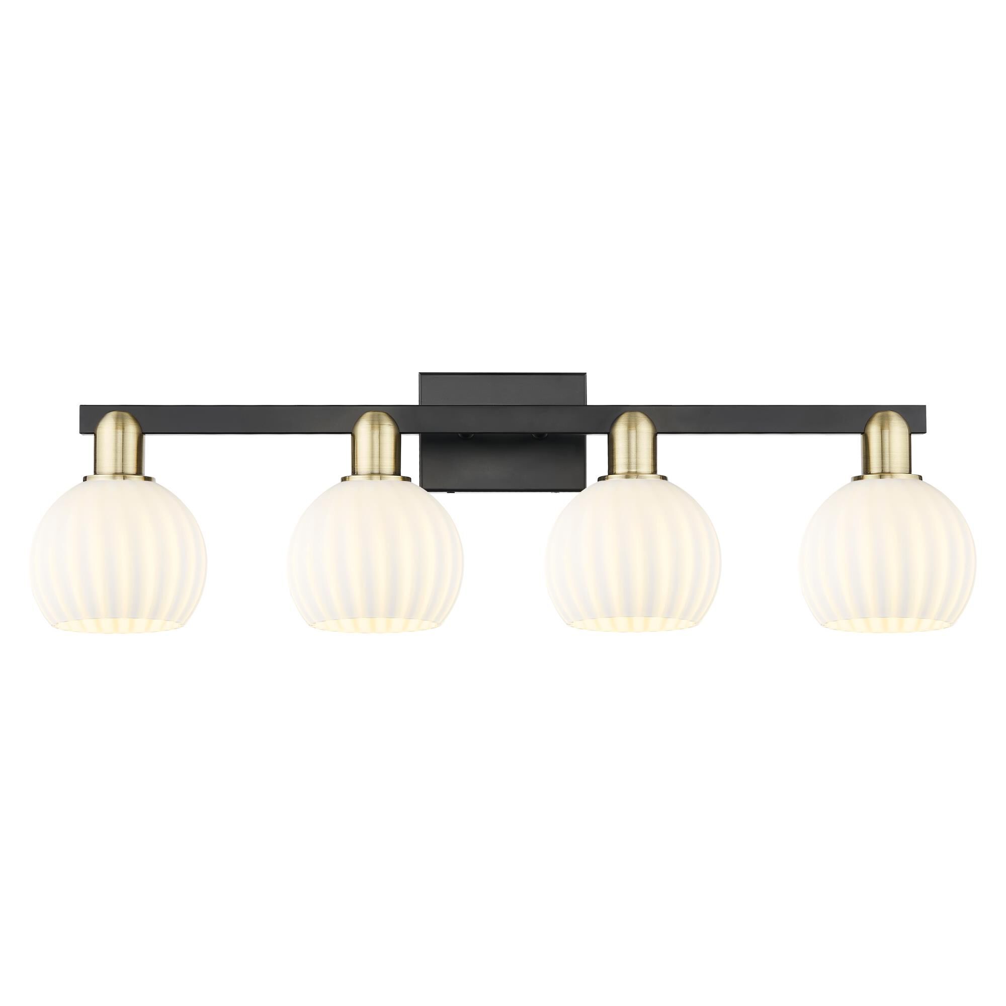 Bruno Marashlian White Venetian 33 Inch Bath Vanity Light by Innovations Lighting
