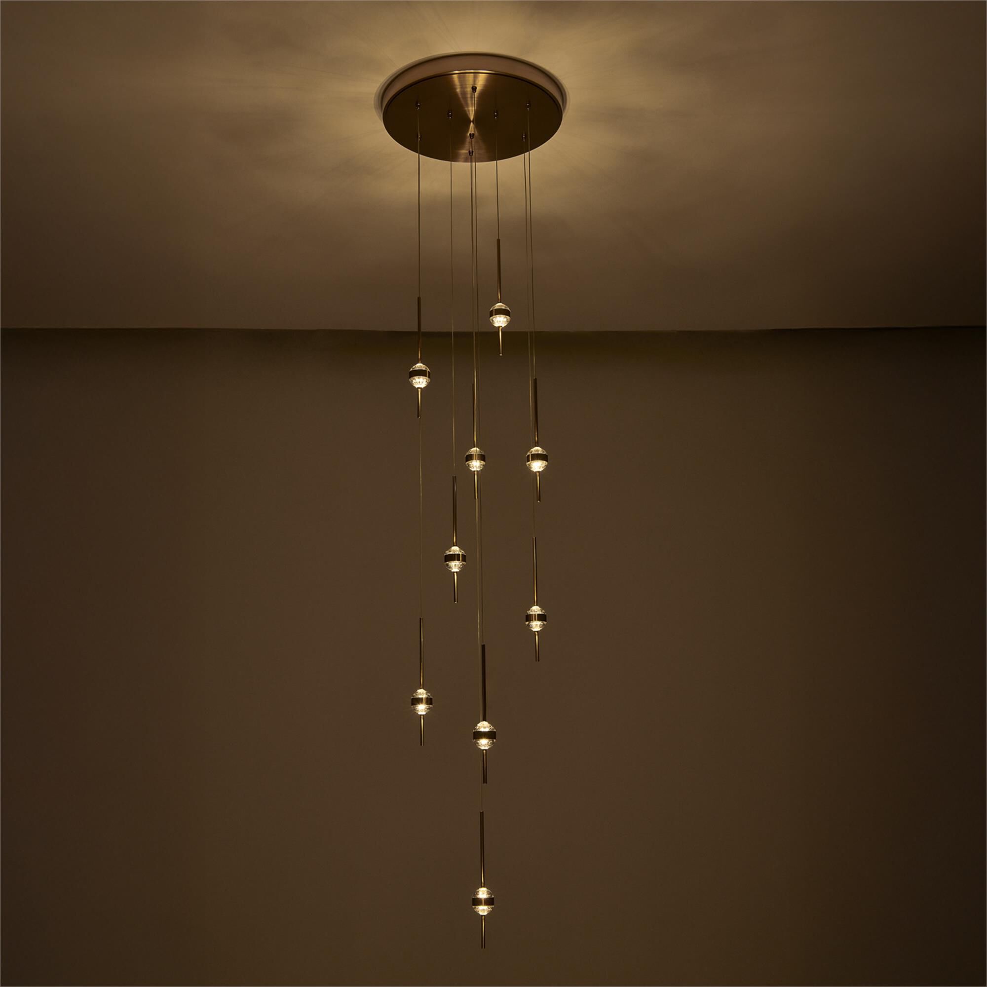 Goccia 22 Inch Multi Light Pendant by Allegri