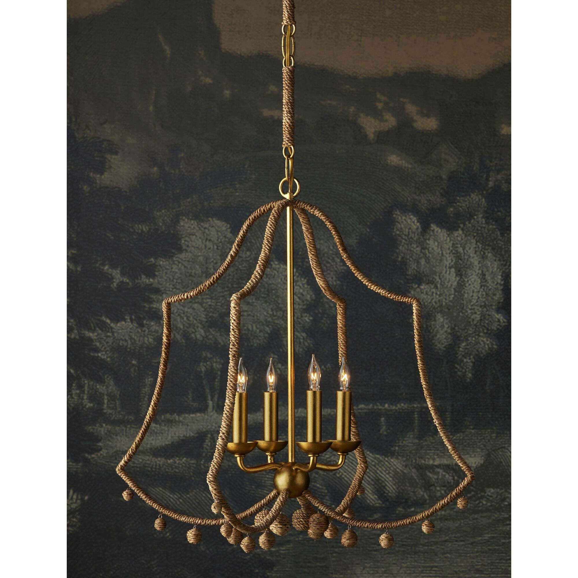 Nimes 22 Inch Chandelier by Currey and Company