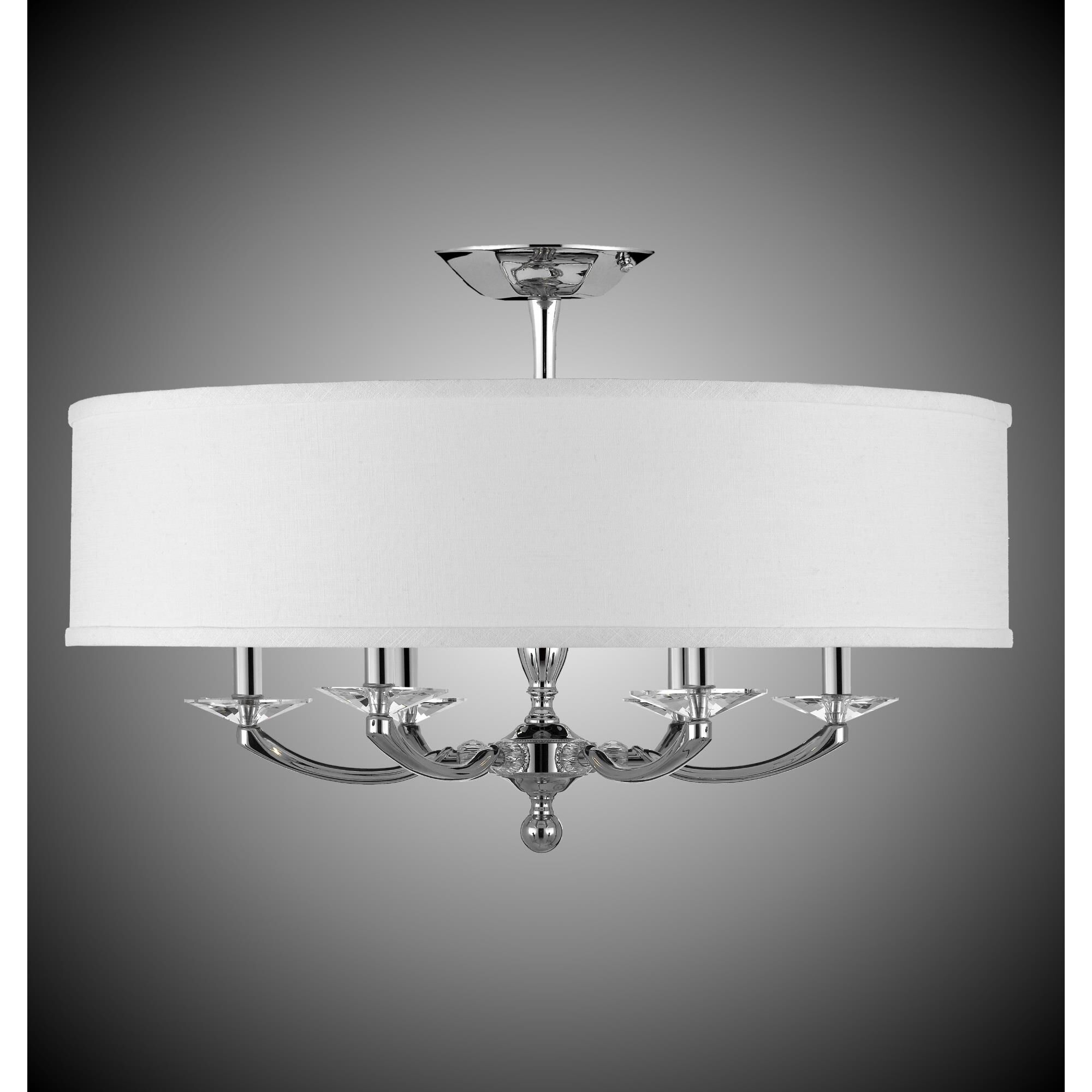 Kensington 6 Light Semi Flush Mount by American Brass and Crystal