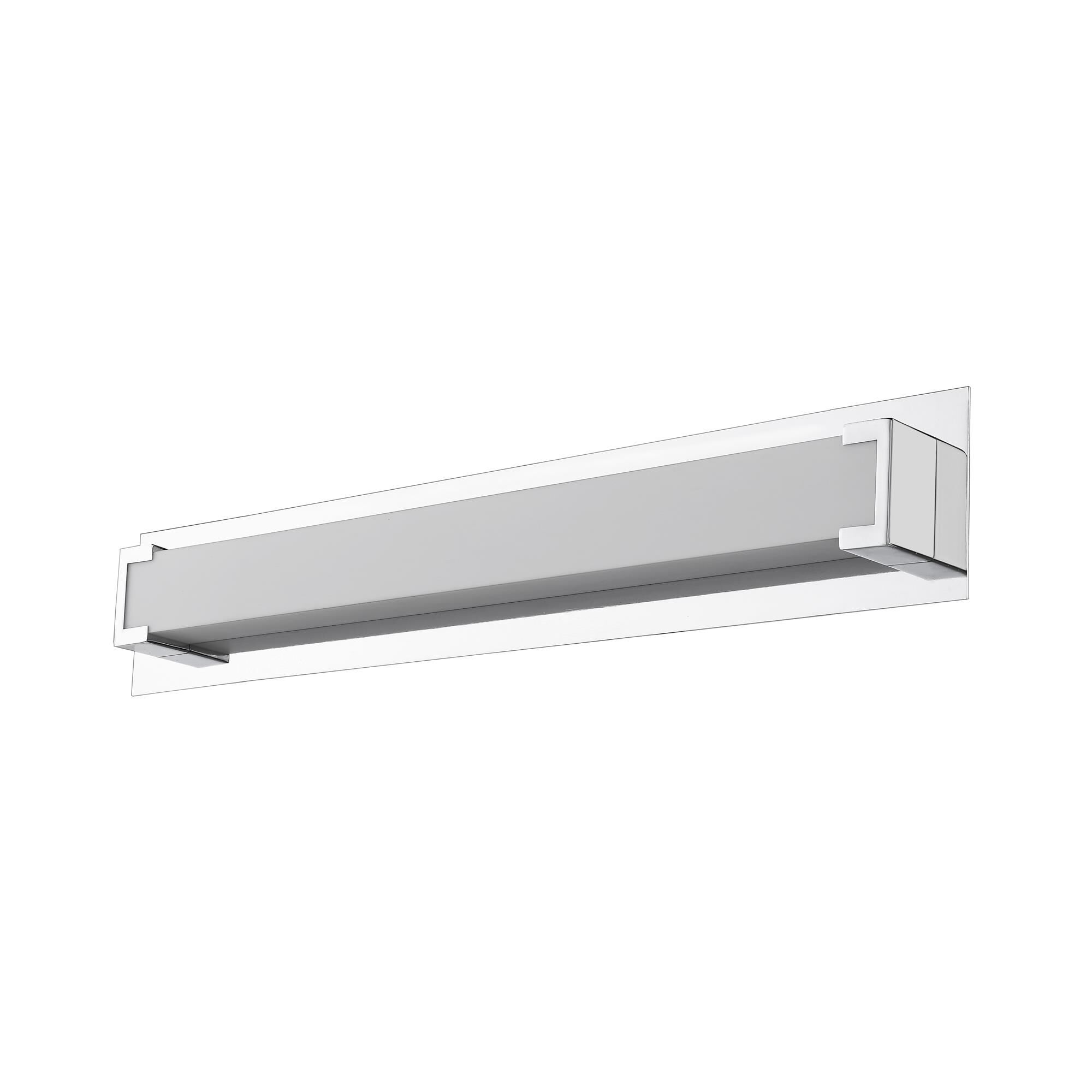 Shown in Chrome finish and Acrylic glass and Acrylic shade