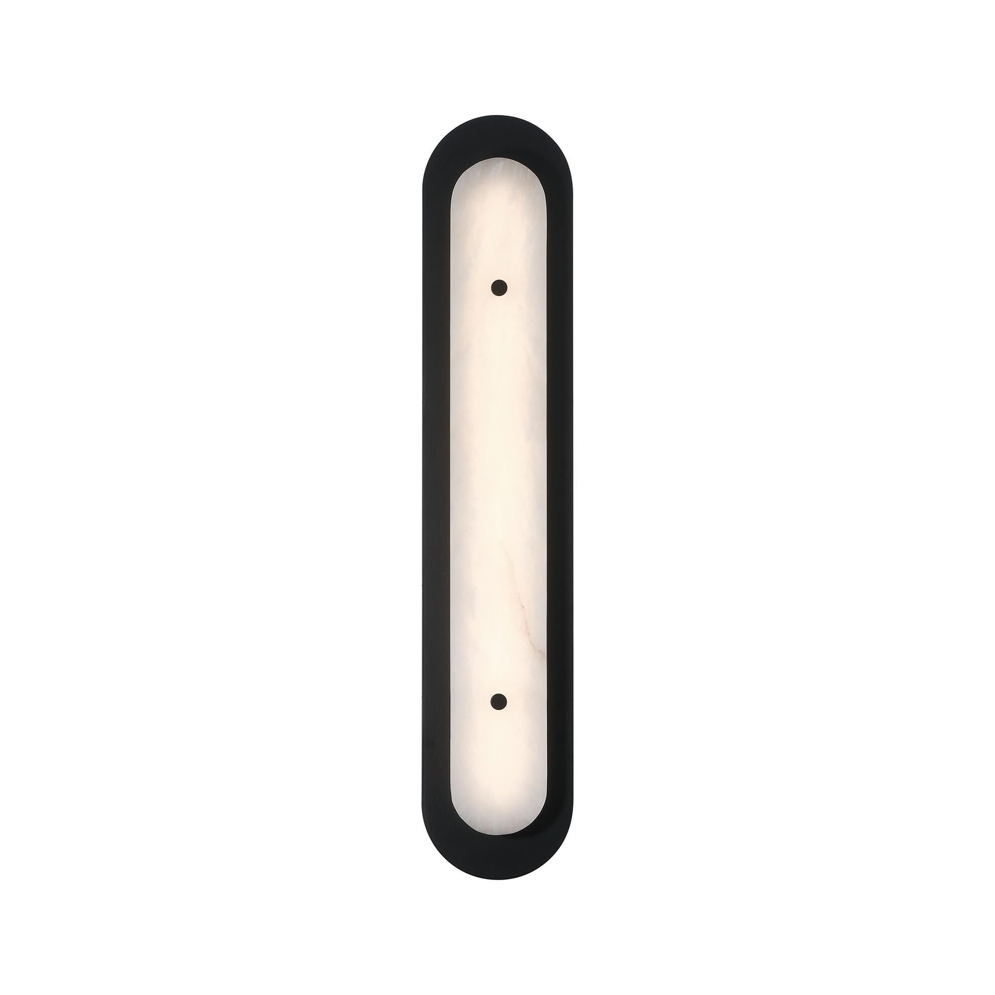 Shown in Black finish and Alabaster glass