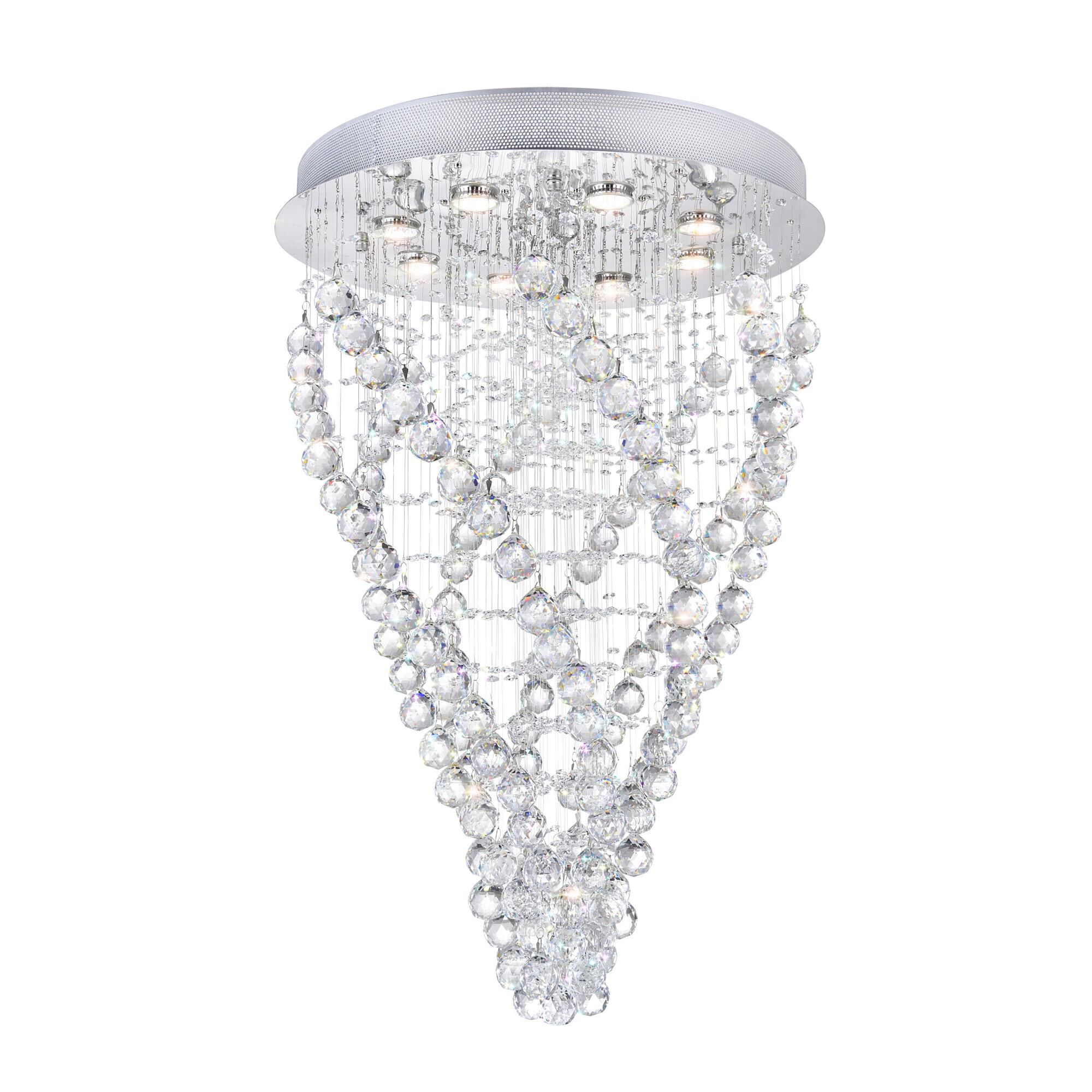 Twister 24 Inch 8 Light Flush Mount by CWI Lighting