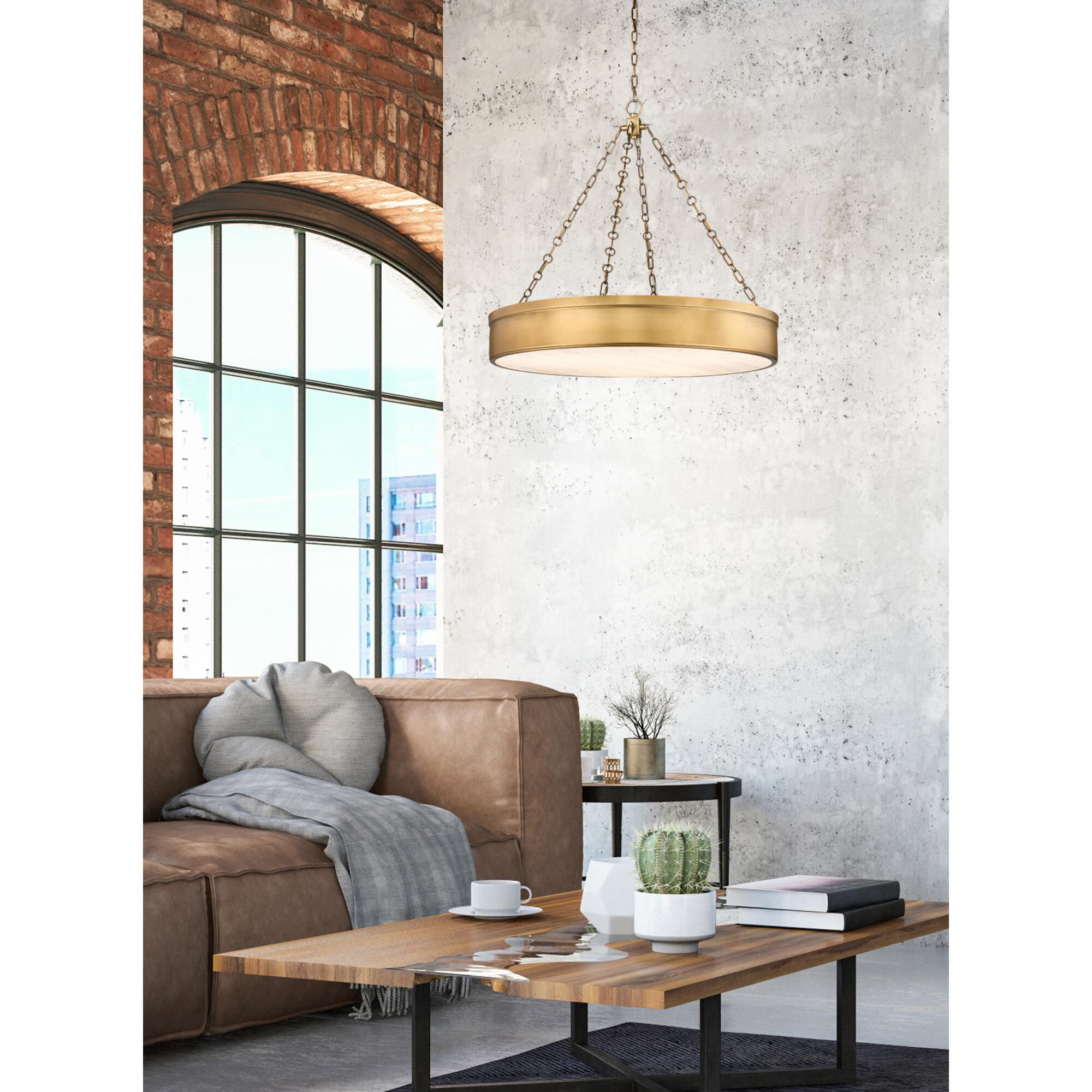 Anders 33 Inch 3 Light LED Chandelier by Z-Lite