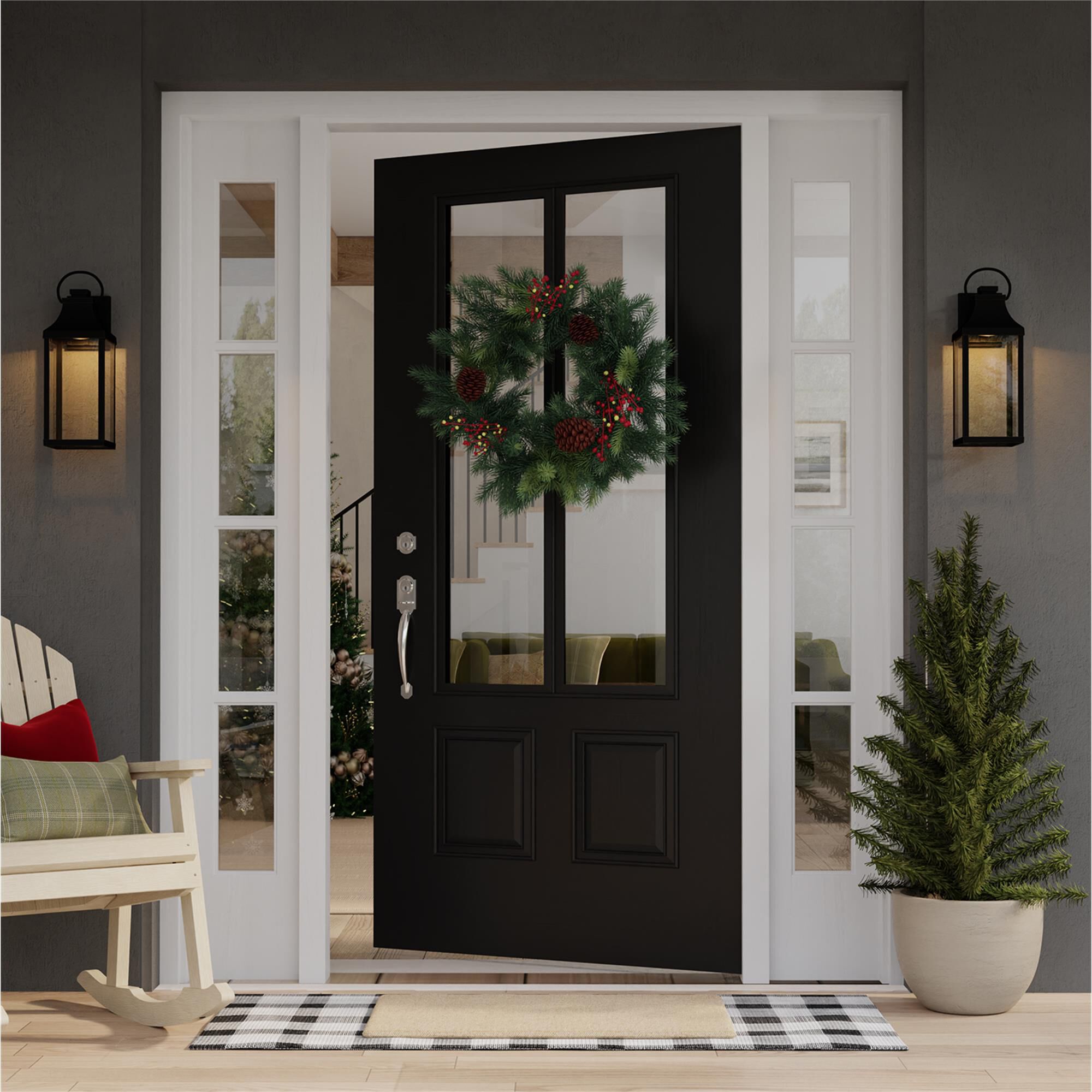 Bradford 21 Inch Outdoor Wall Light,