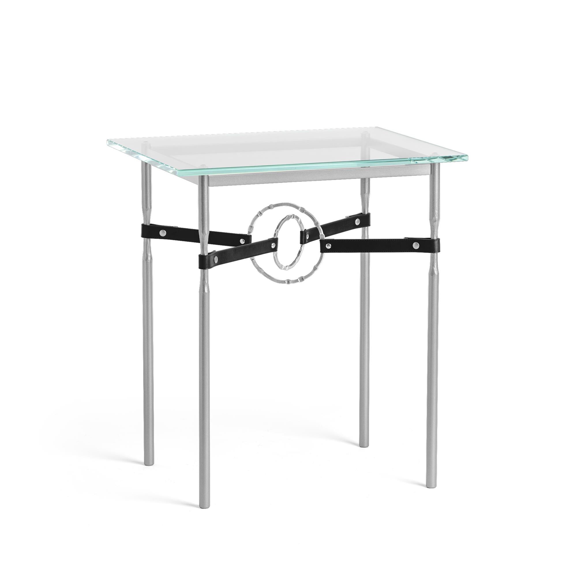 Shown in Vintage Platinum finish and Sterling with Leather Black  accent