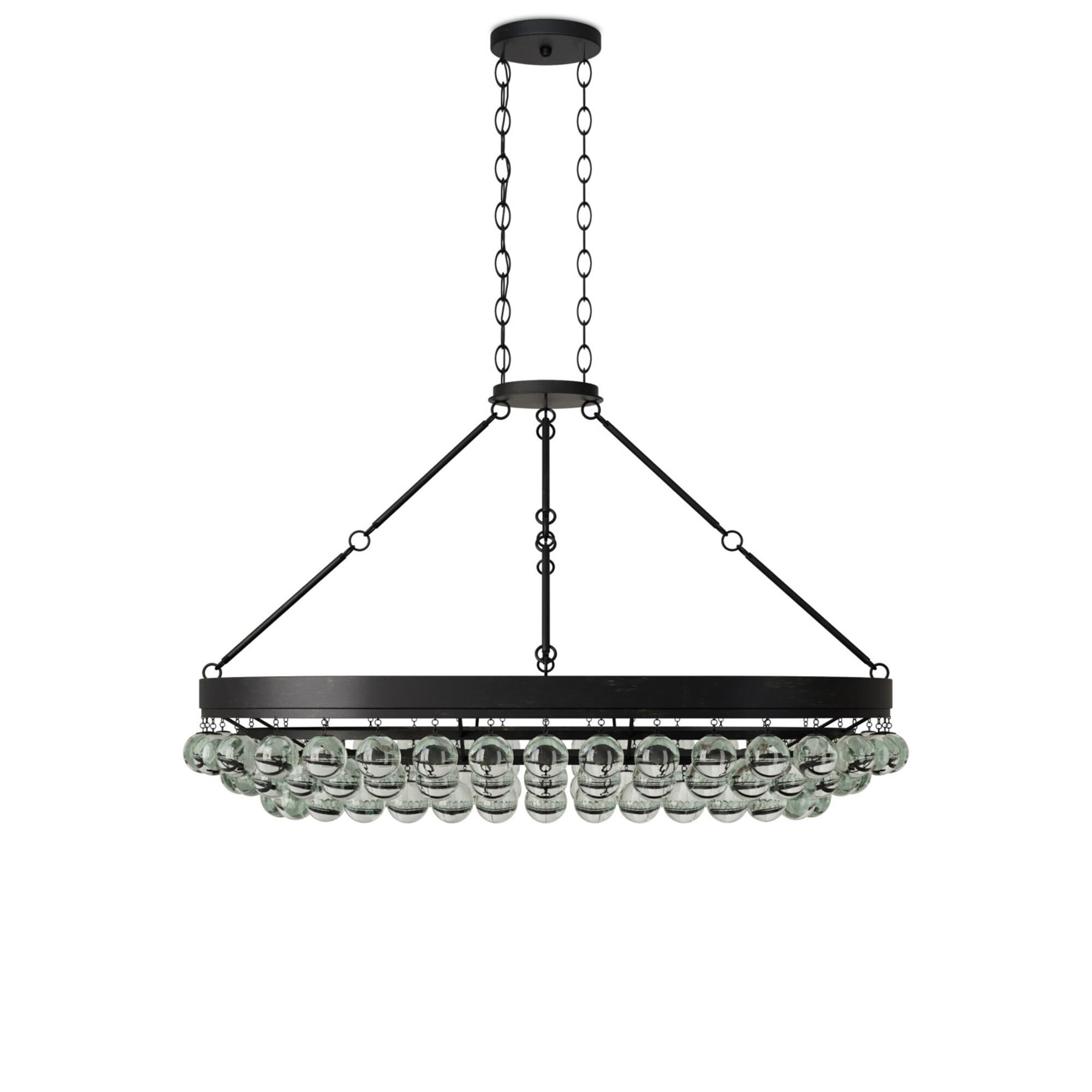 Balthazar 46 Inch 6 Light Semi Flush Mount,